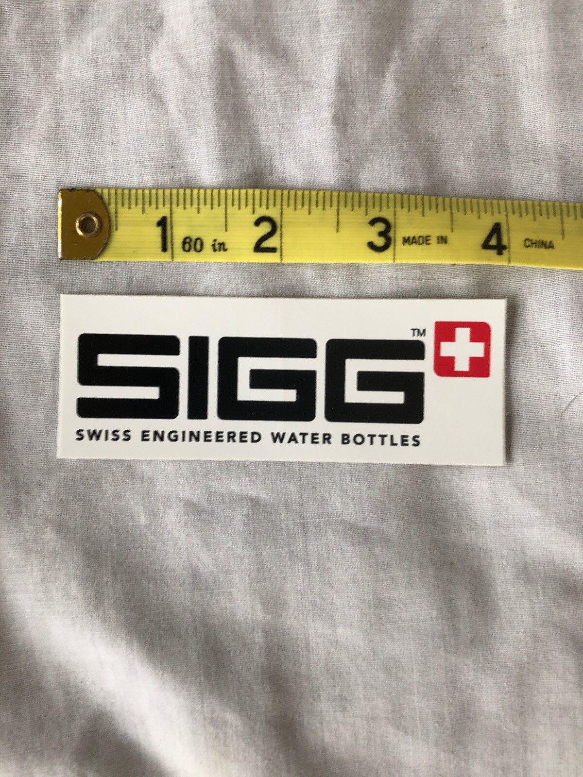 Sigg Swiss Engineered Water Bottle Decal Sticker 4” New
