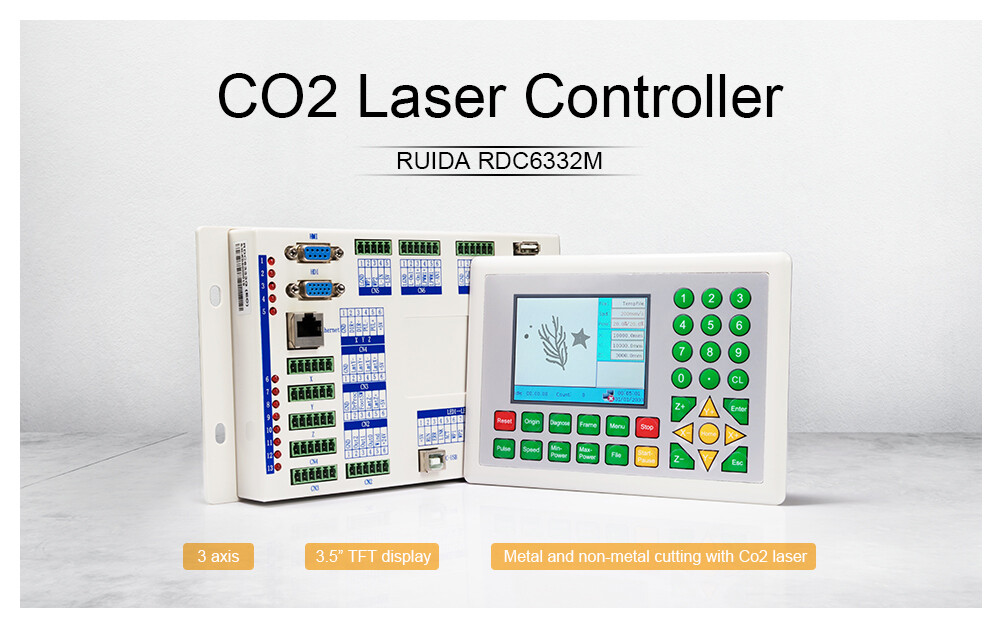 CO2 Laser Controller Ruida RDC6332M Card System for Engraving Cutting Machine