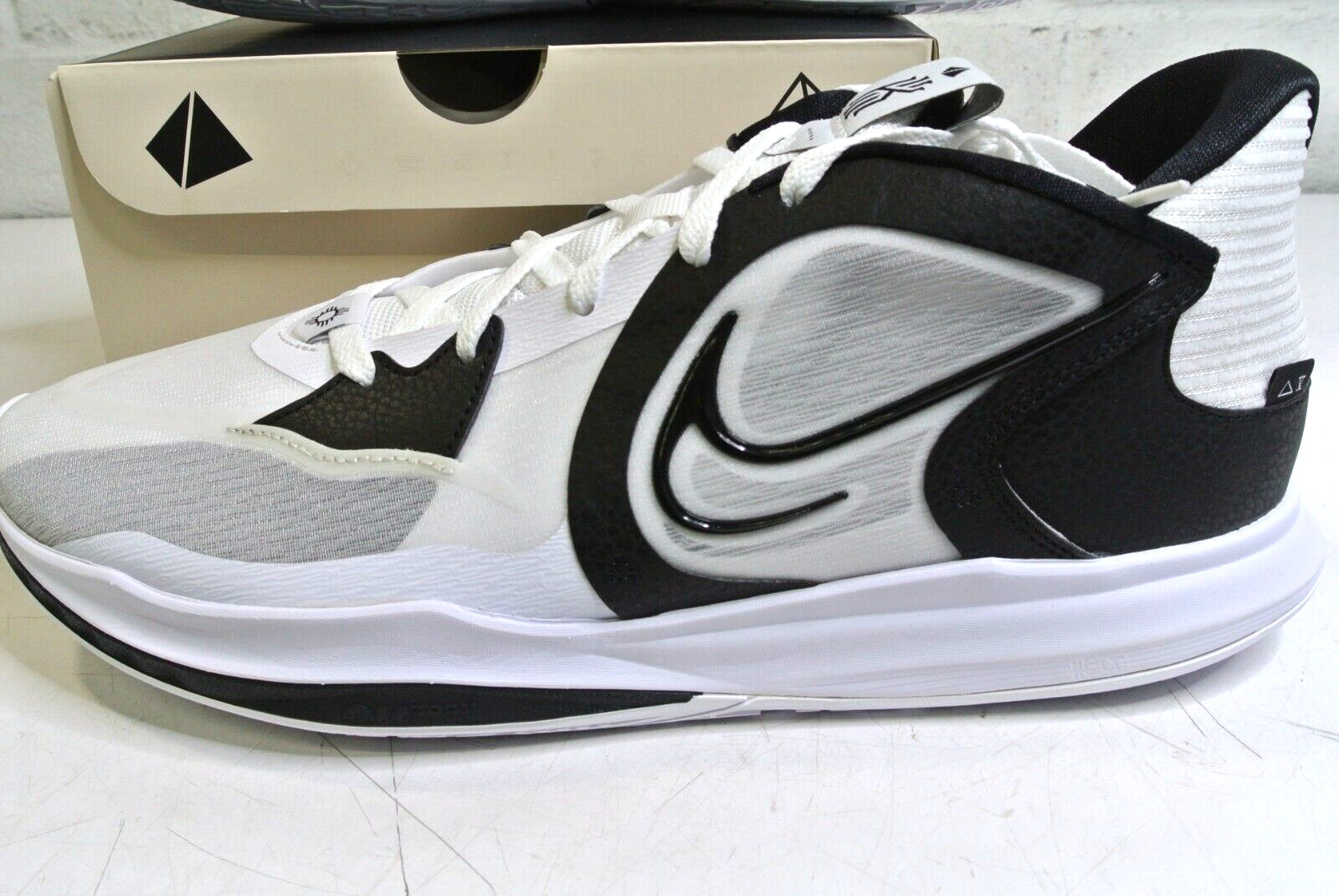 NIKE KYRIE LOW 5 TB PROMO Basketball Shoes DX6651 100 White/Black SZ US 18
