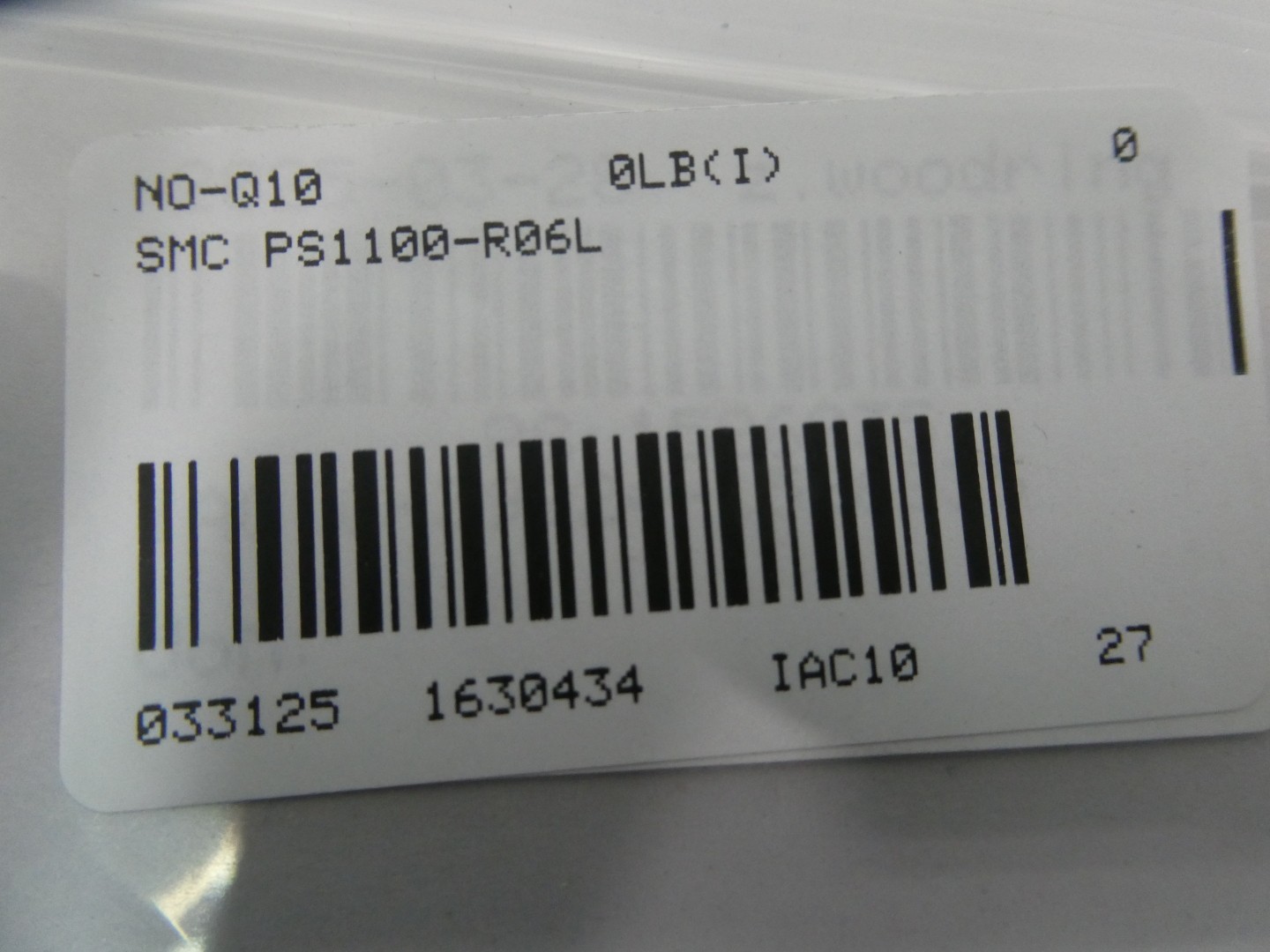 Smc PS1100-R06L Pressure Switch 0.4mpa