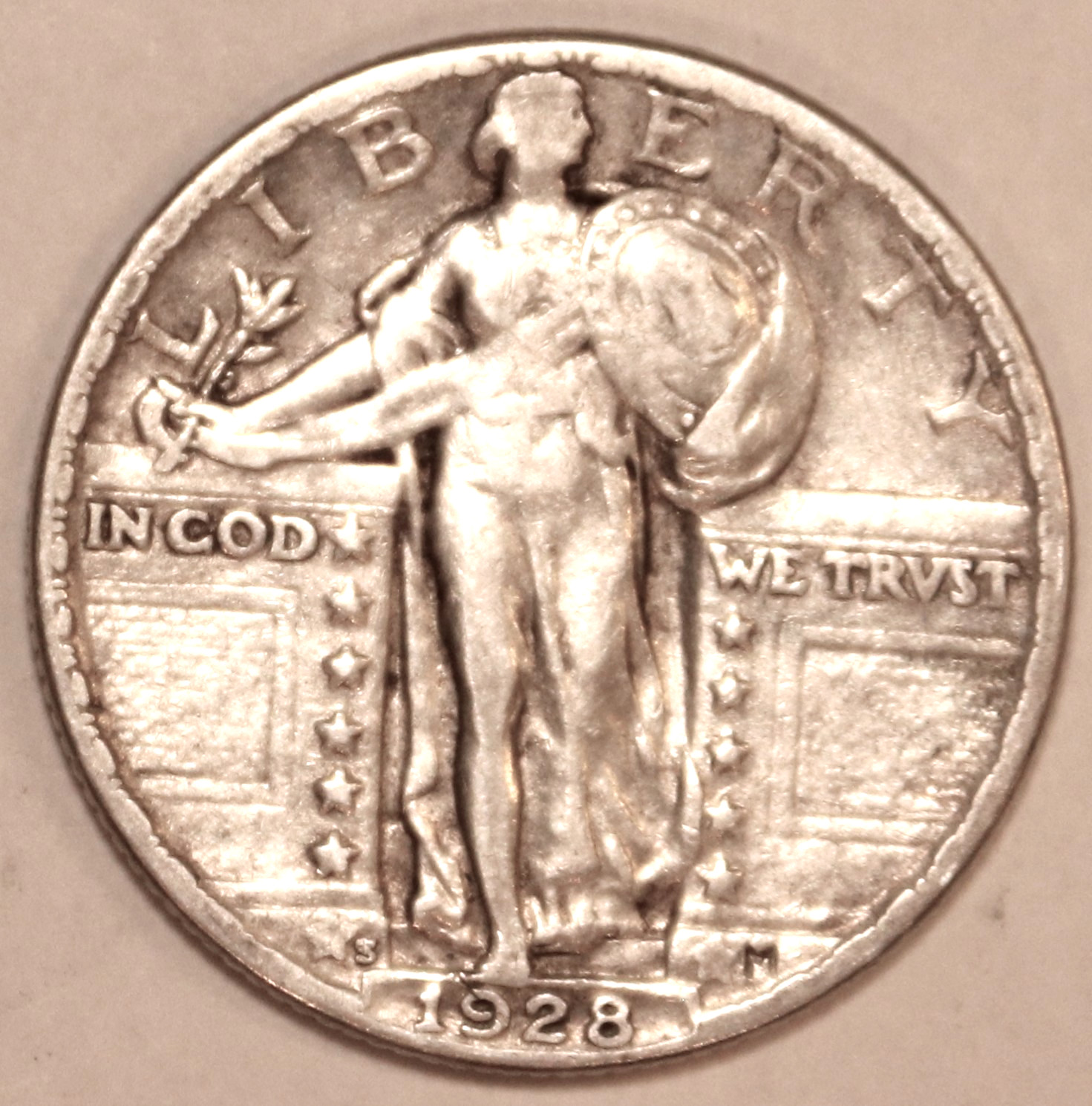 1928-S Standing Liberty Quarter - Very Fine - #4092E