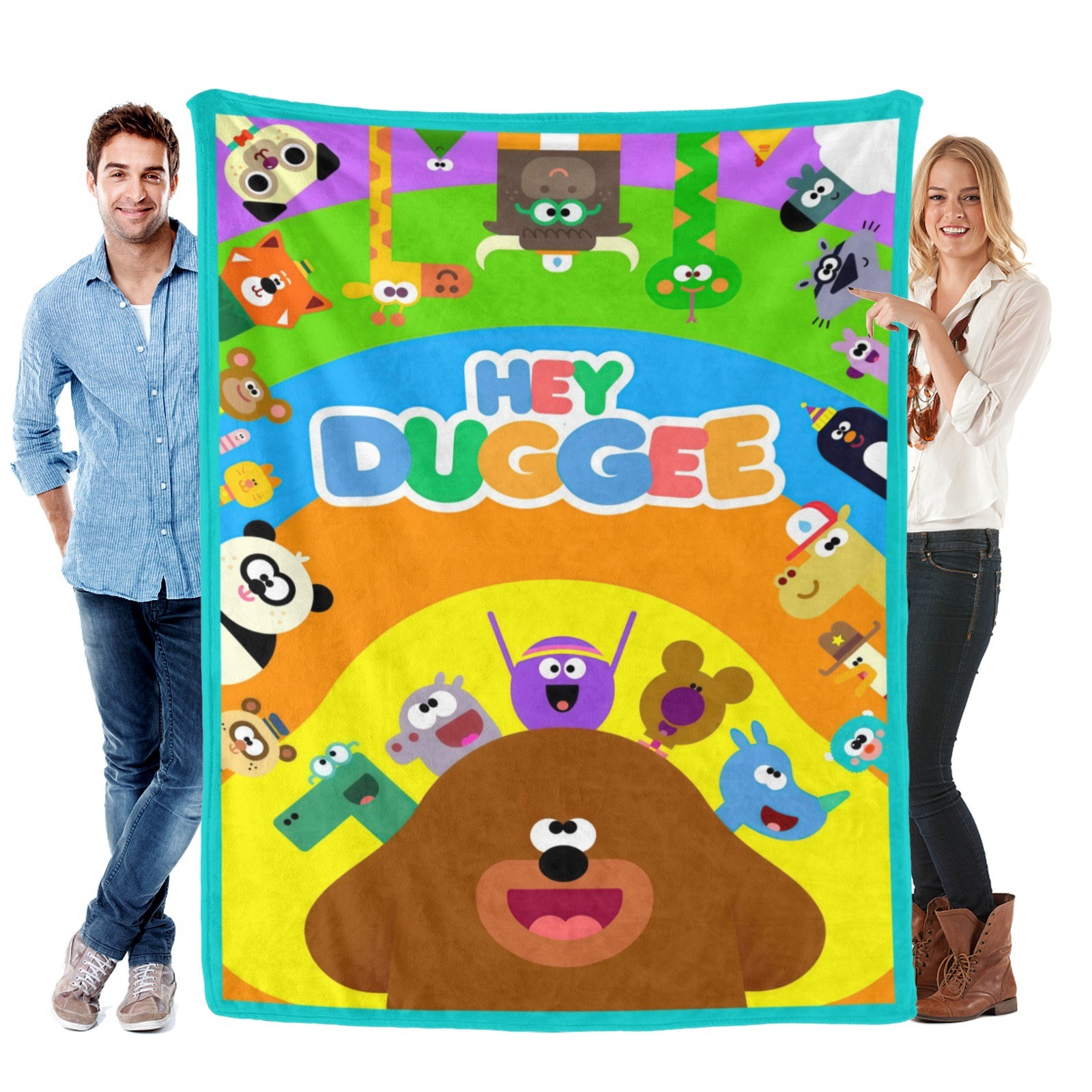 Hey Duggee Blanket Soft Bed Sofa Throw Cozy Lightweight Birthday Gift