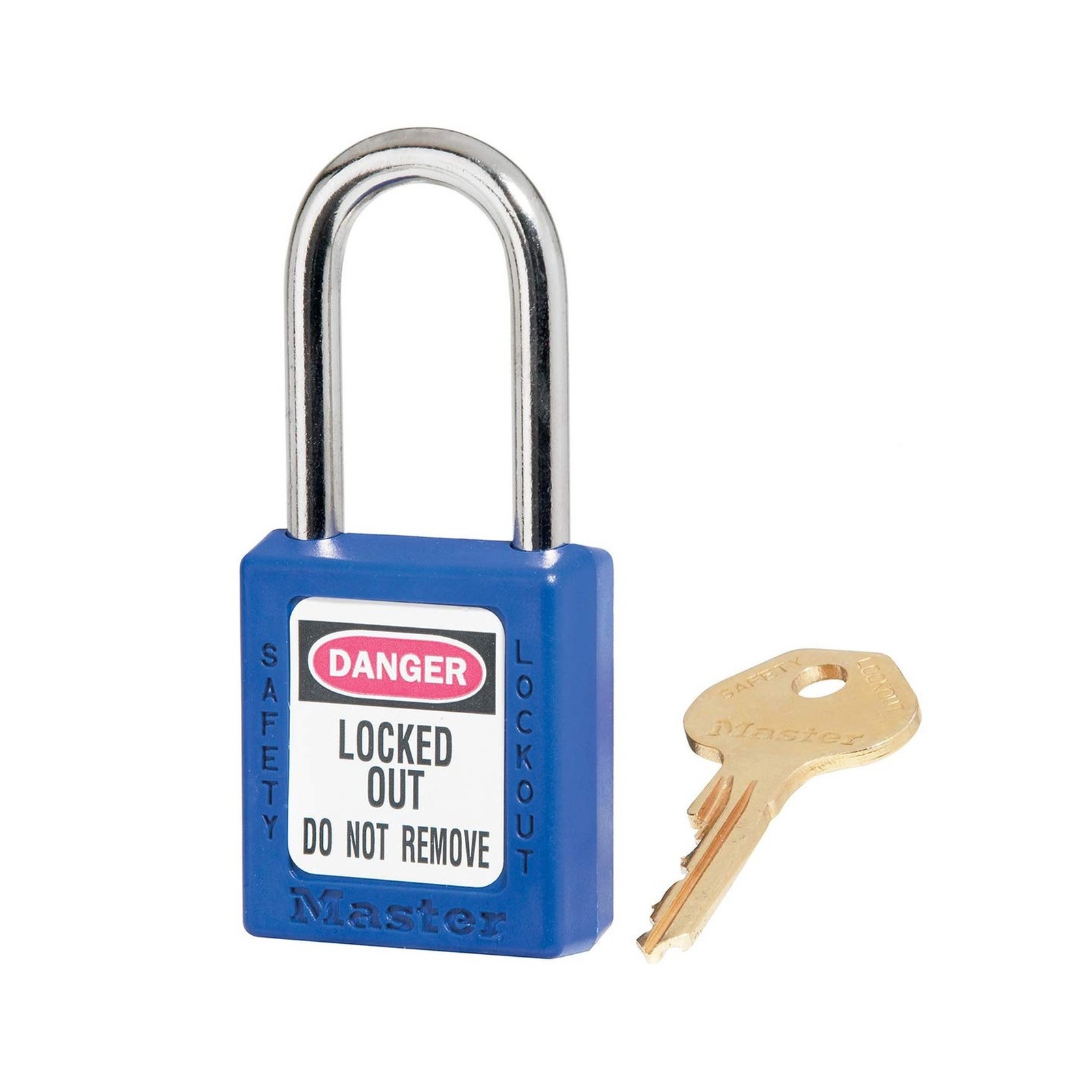 Master Lock 410BLU Lockout Tagout Safety Padlock with Key Blue USA FAST SHIP