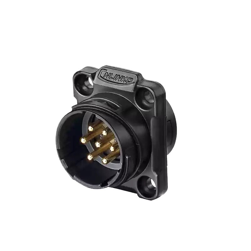 YM20 7-pin 12A 500V Aviation Waterproof Male Seat