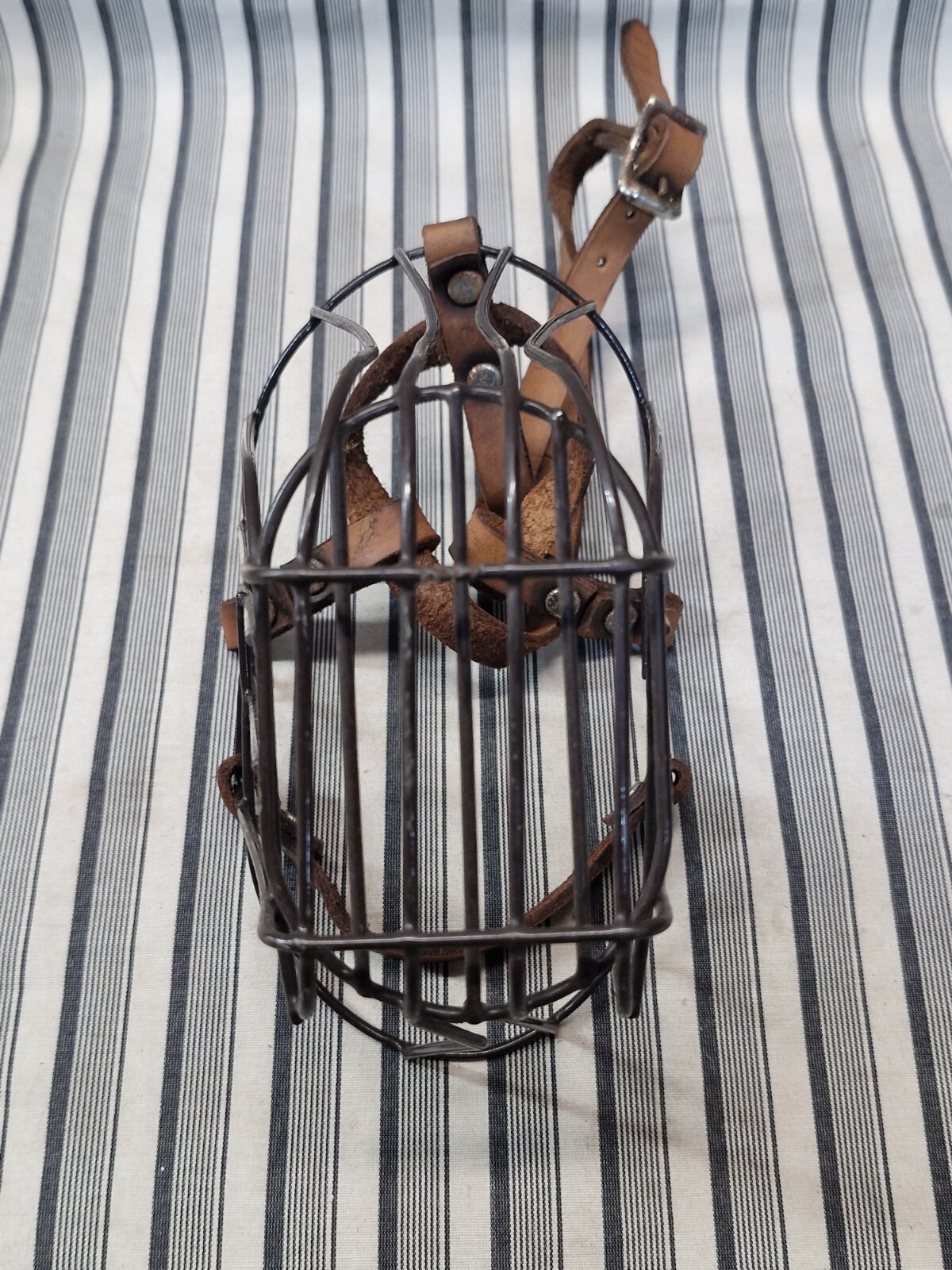 Vintage Dog Muzzle / Training Mask Cage
