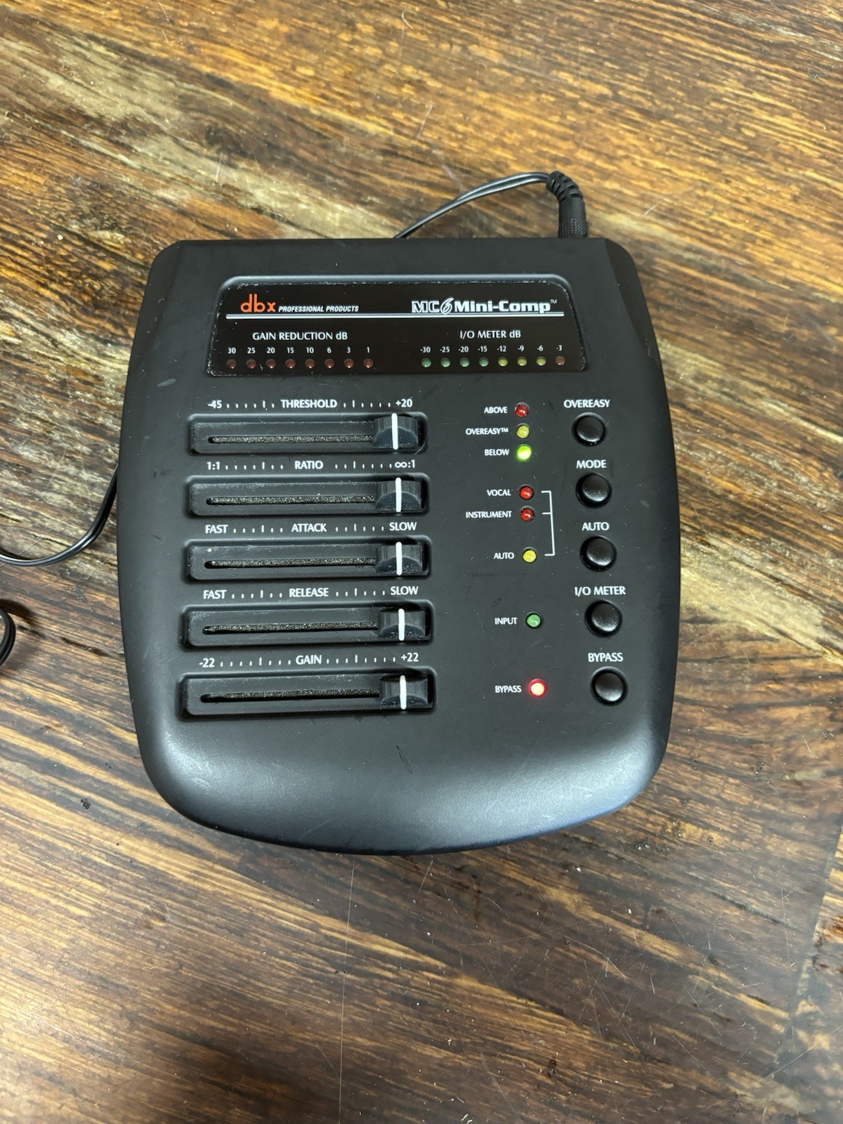 dbx Professional Products MC6 Mini-Comp DBX Desktop Compressor Unit & AC Adaptor