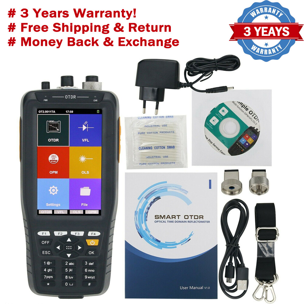 TM290D 60KM OTDR Tester 1310/1550NM Optical TimeDomain Reflectometer OLS OPM VFL
