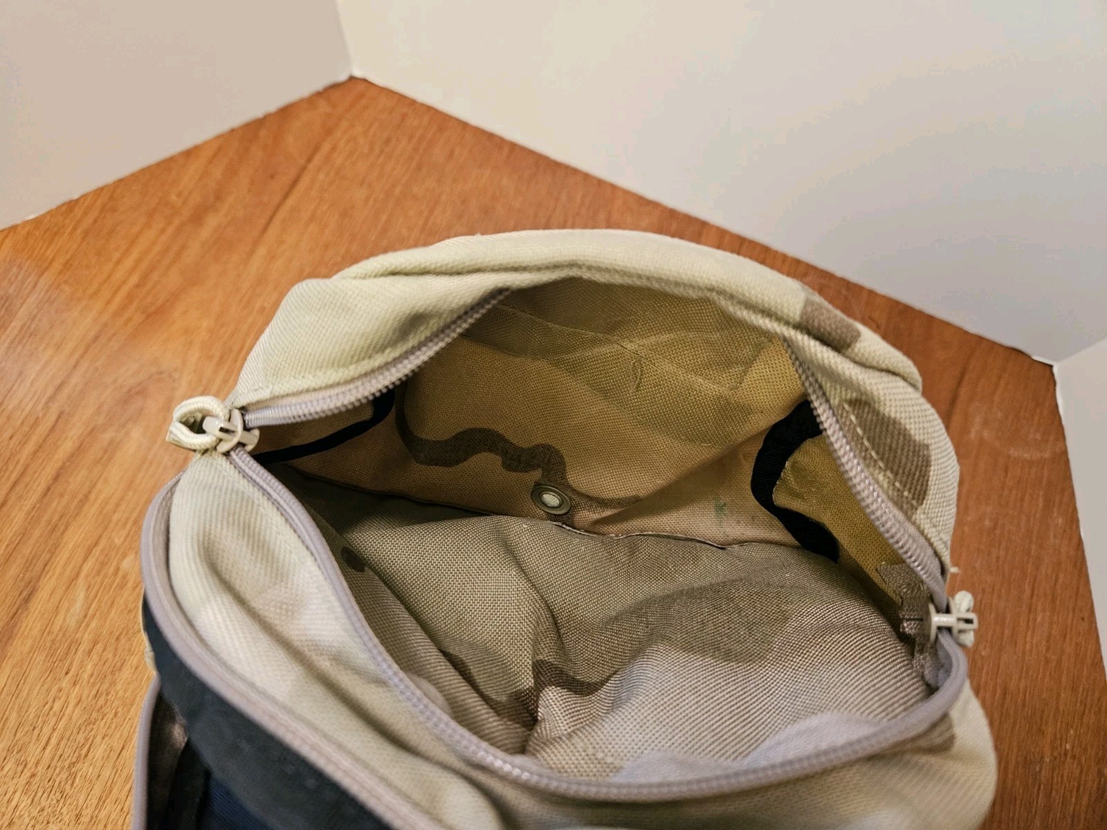 Military Camelbak Mule Hydration Backpack Desert Camo RARE - No Bladder - Patch