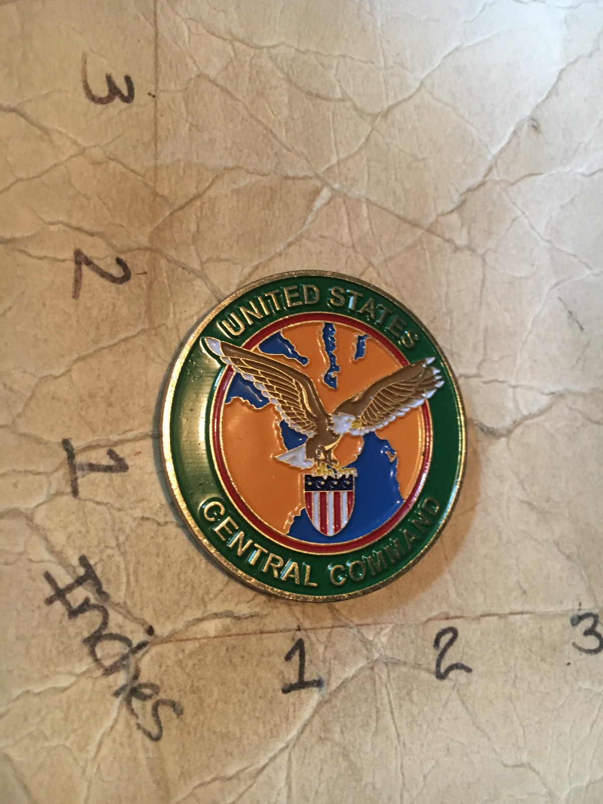US Mil. Central Command NR JICCENT 0470 San Antonio Texas Challenge Coin 10/5/25