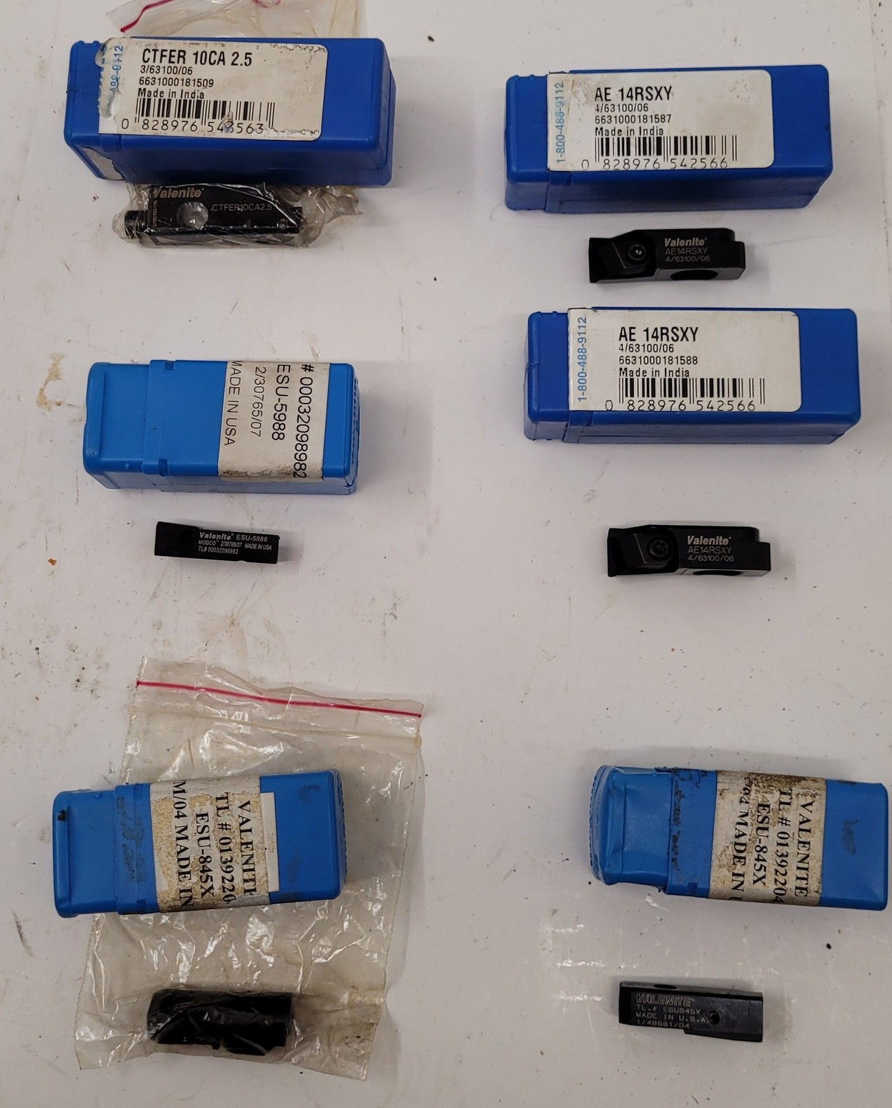 Walter Valenite Indexable Tool Holder Insert Cartridge Set of 6