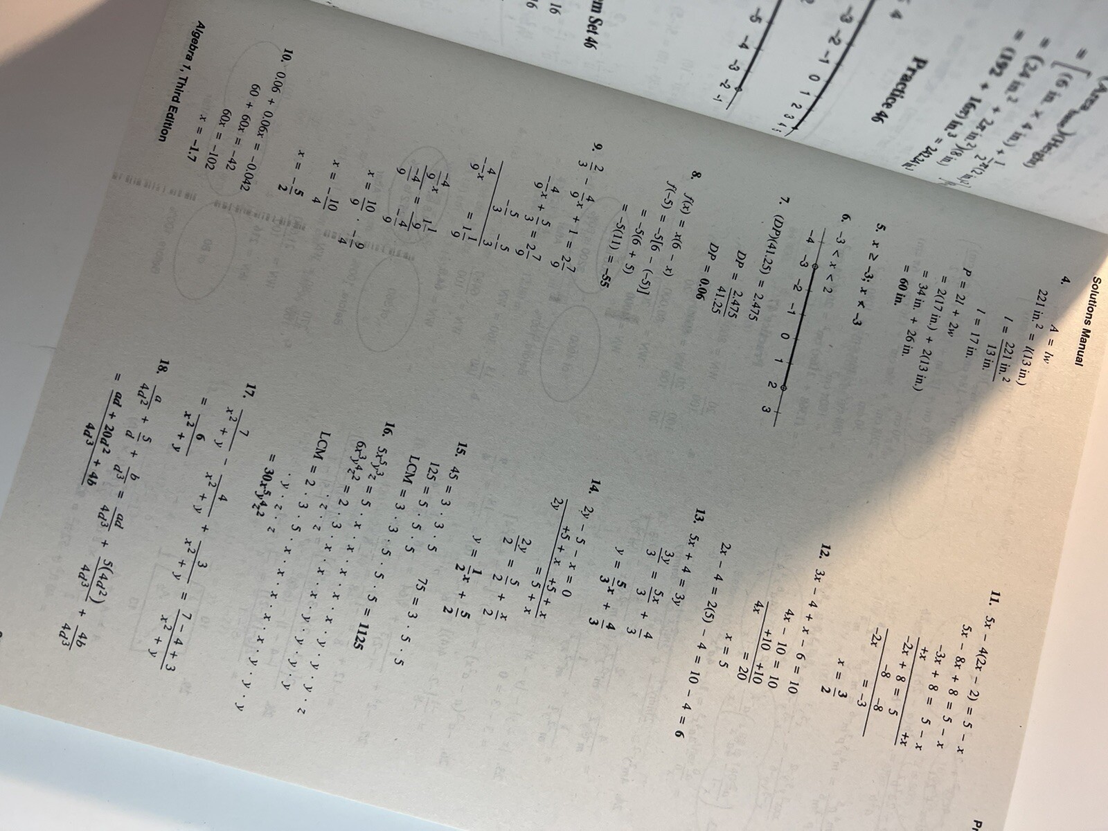 Saxon Algebra 1 (3rd Edition) Solutions Manual