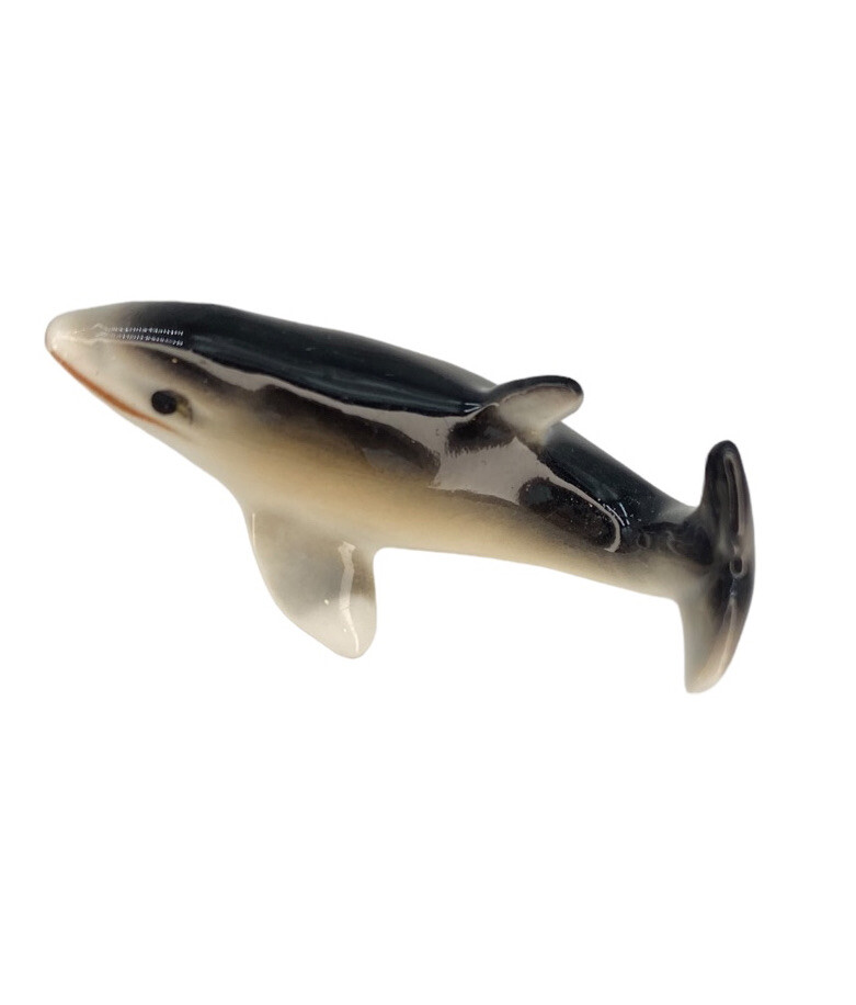 DOLPHIN Vintage Miniature Bone China Figurine Marine Sea Life Japan 1.5 inch