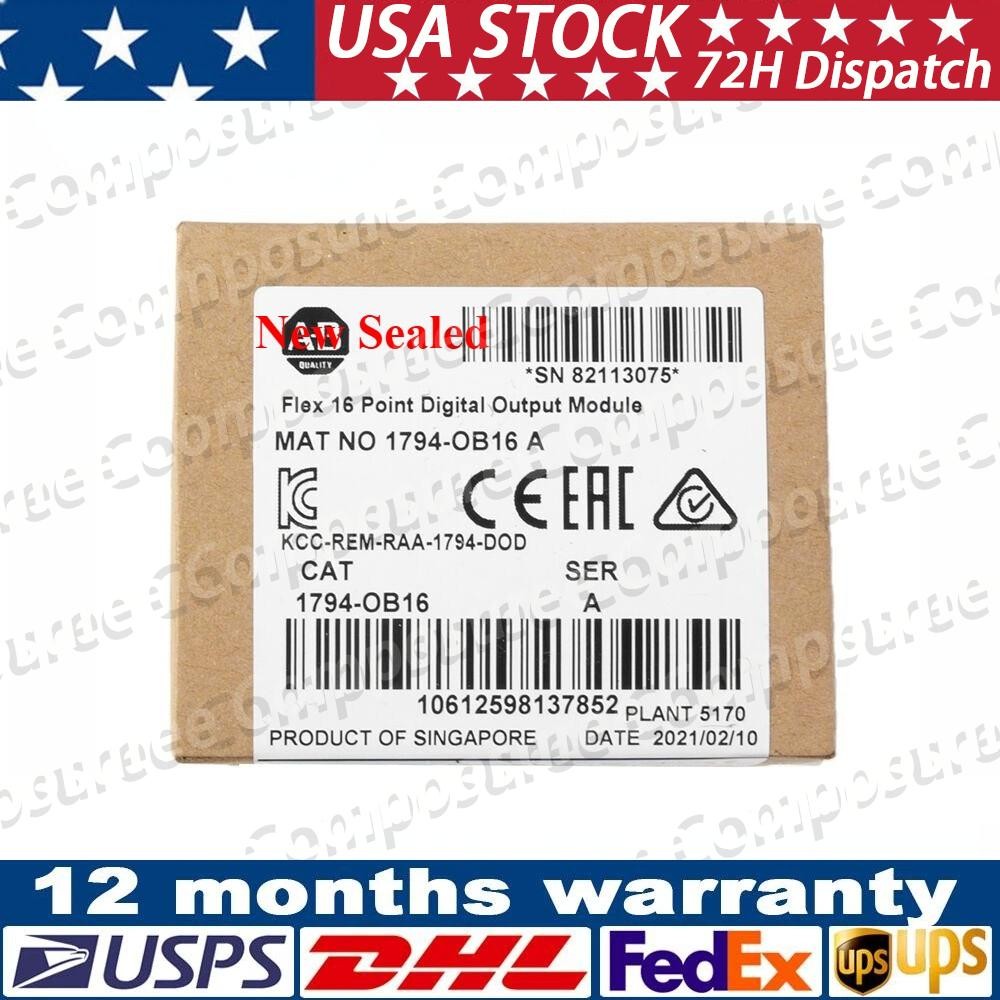 Sealed 1794-OB16 FLEX 16-Point Digital Output Module 1794OB16 NEW
