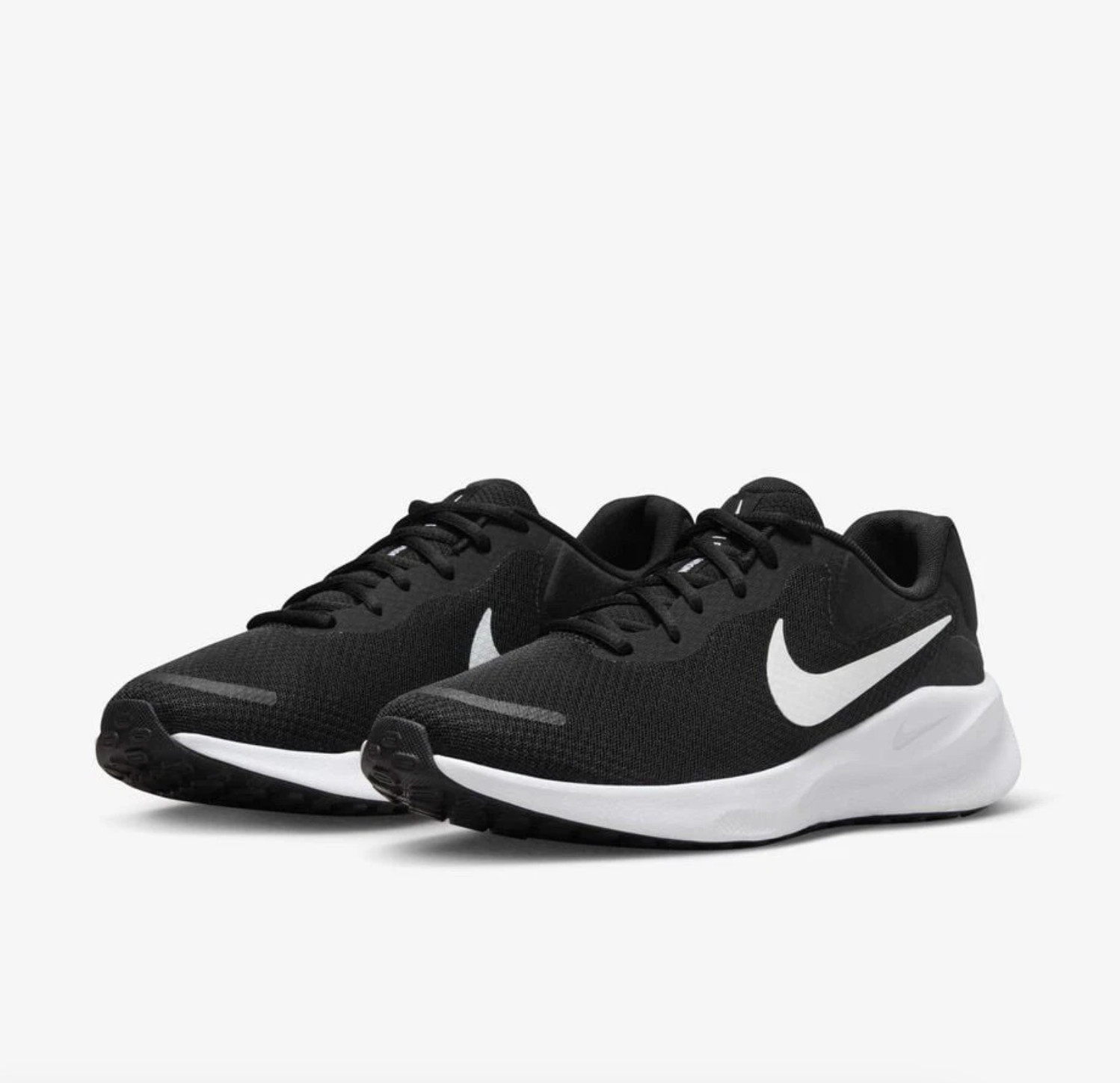 Nike Revolution 7 Men Running Shoes Size 14 Black White FB2207 001