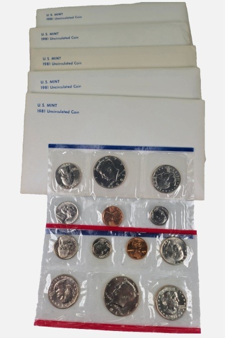 ☆1 Set from Lot☆ 1981 P D Uncirculated Coin Set