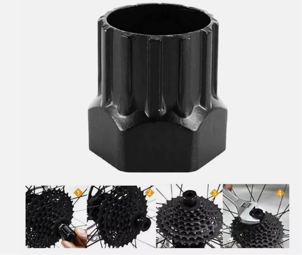 Crank Chain Cutter Extractor Bracket Freewheel Puller 6PCS Bike Repair Tool Kit