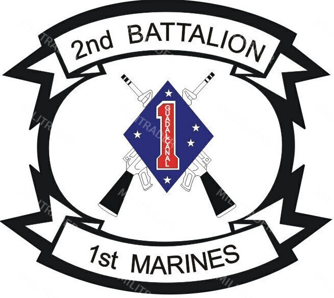 2nd Battalion 1st Marines 3" Decal Sticker