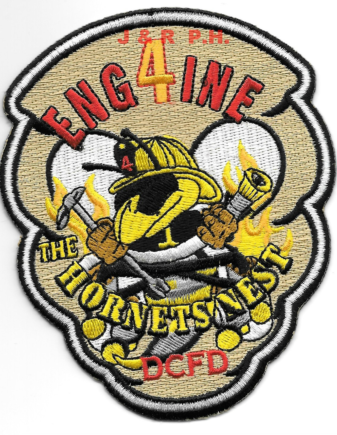 Washington D.C.  Engine-4  "The Hornet's Nest"  (3.5" x 4.5" size) fire patch