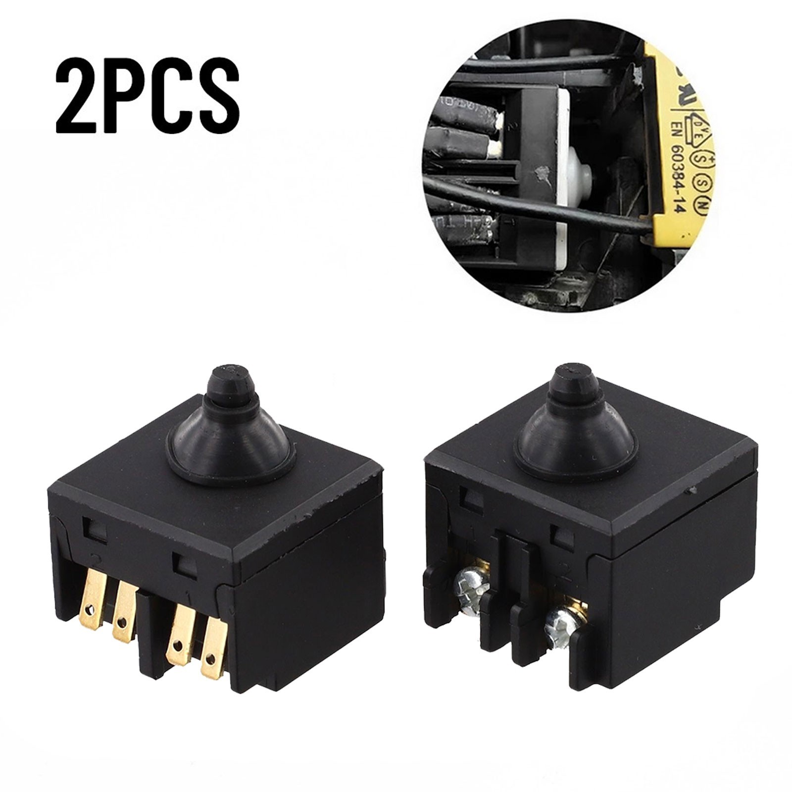 AU 2pcs Replacement Push Button Switch For Angle Grinder 100 Polisher-Accessory