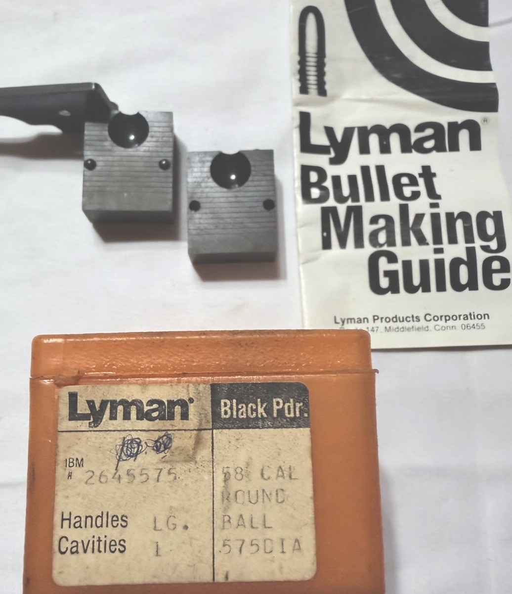 Lyman .575 Round Ball Bullet Mold 58 Cal Black Powder w/ Box 2645575