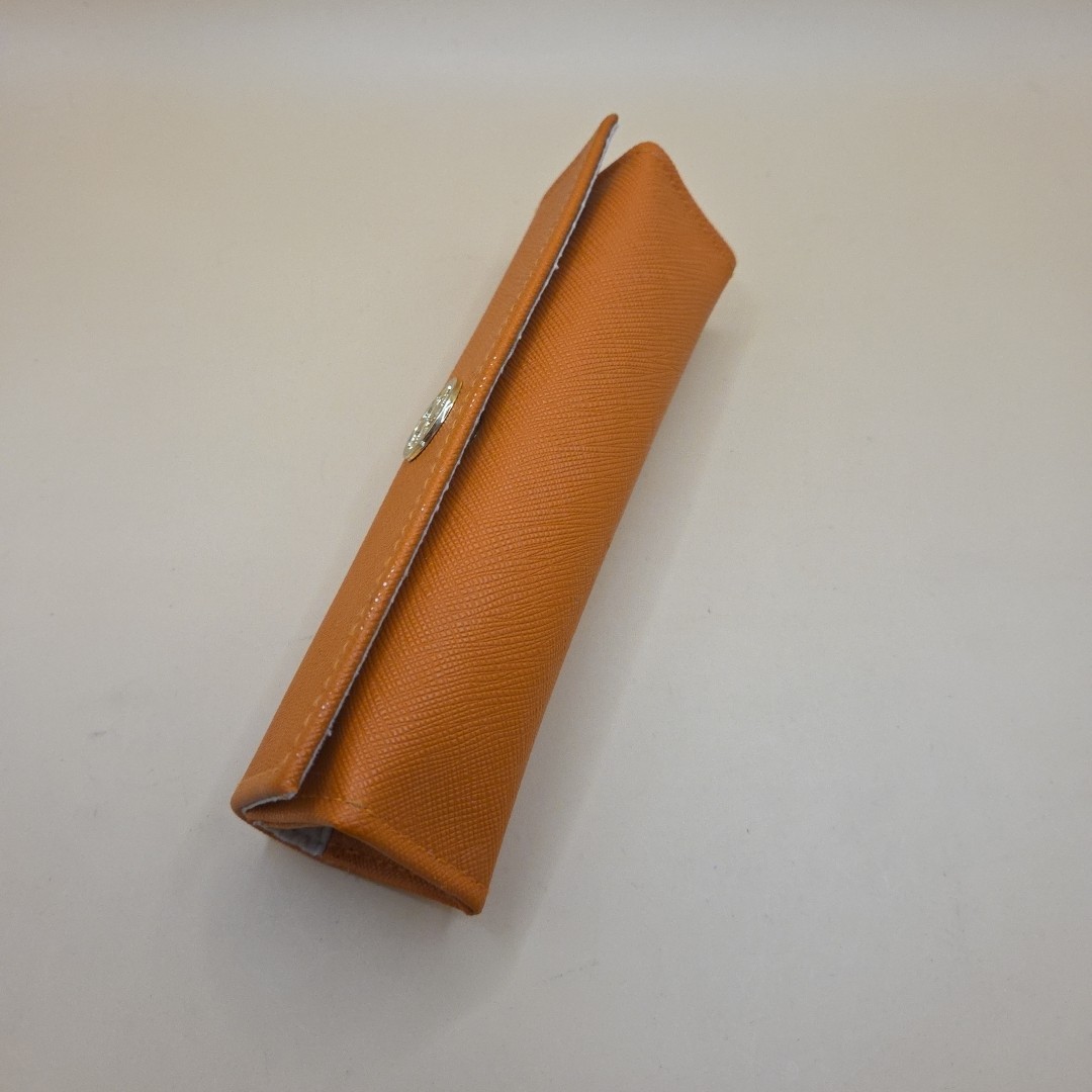 NEW TORY BURCH ORANGE SMALL AUTHENTIC EYEGLASSES CASE Weekender Travel