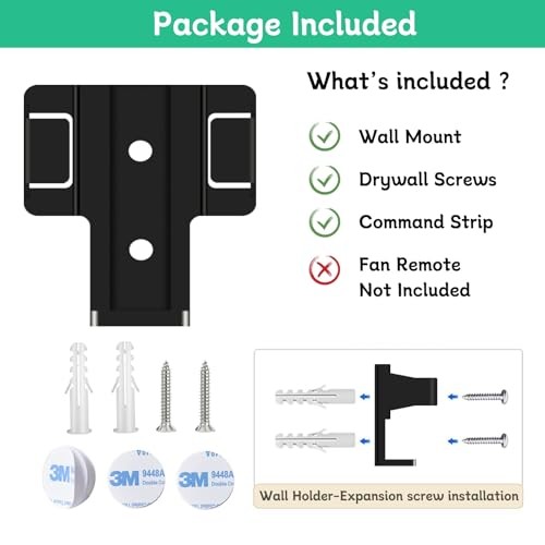 Ceiling Fan Remote Control Wall Mount Bracket for HD3/UC7225T | Suitable for