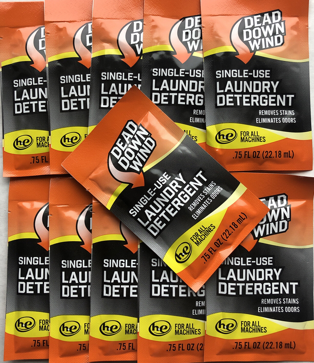 11 Packs dead down wind laundry detergent singles S20