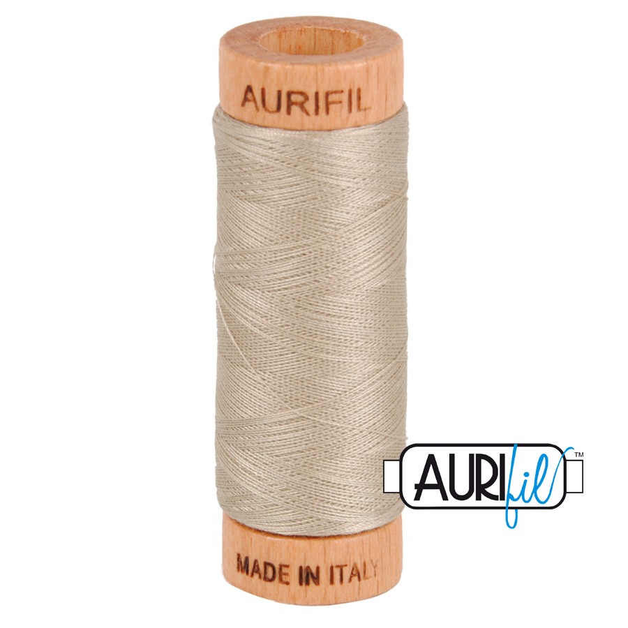 Rope Beige 5011 | 80wt Small Spool 274M / 300Y | Aurifil