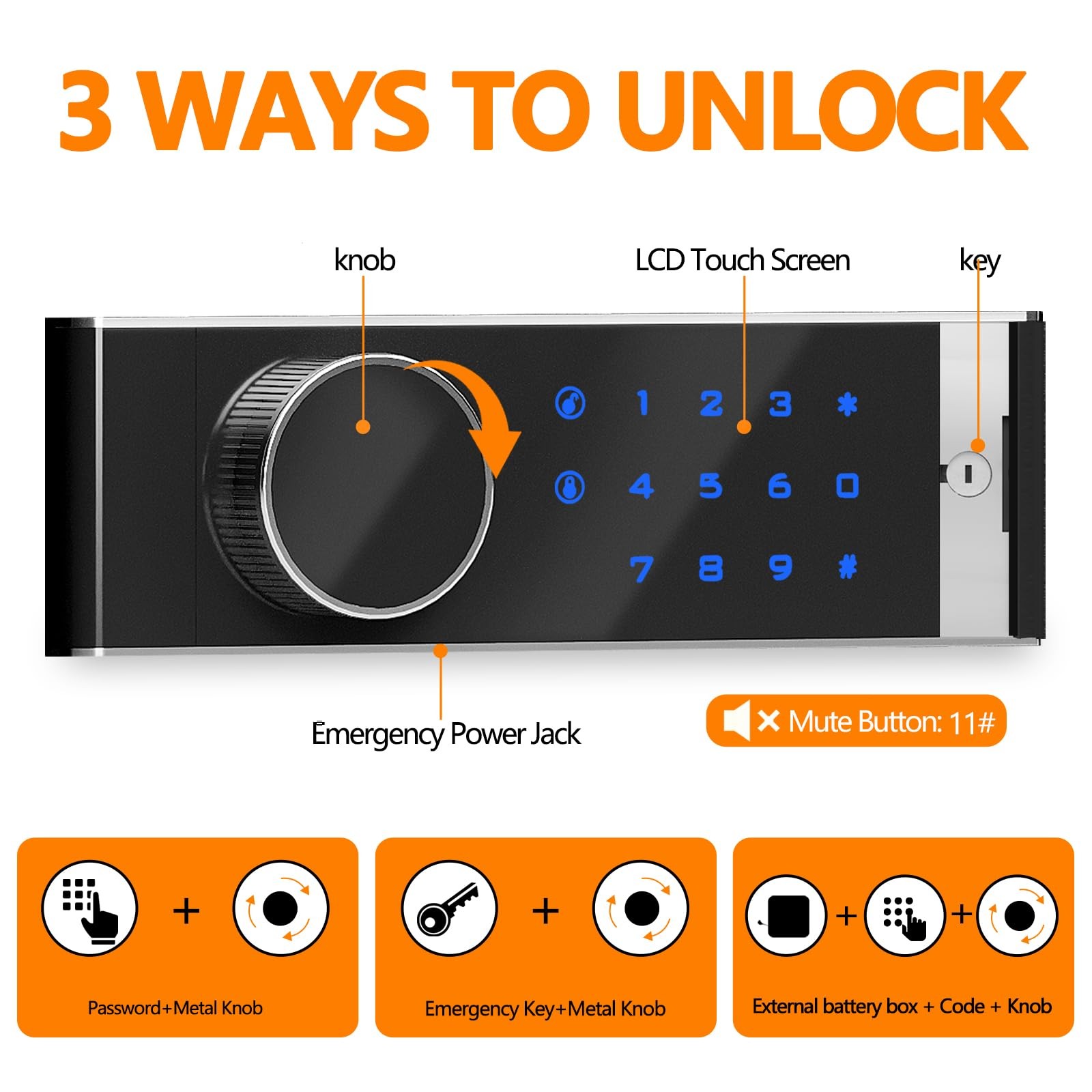 2.0 CUB Depository Drop Safe Fireproof, Front Drop Slot Lock Box with Digital...
