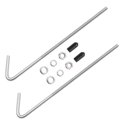 304 Stainless Steel J Hook Battery Hold Down Bolts, Universal Battery 10 Inch