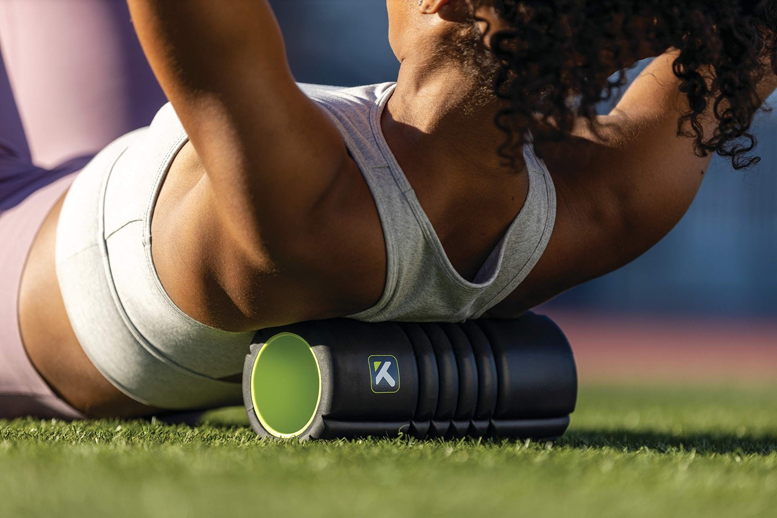 TRIGGERPOINT Performance Therapy Grid Travel Foam Roller for Exercise, Deep T...