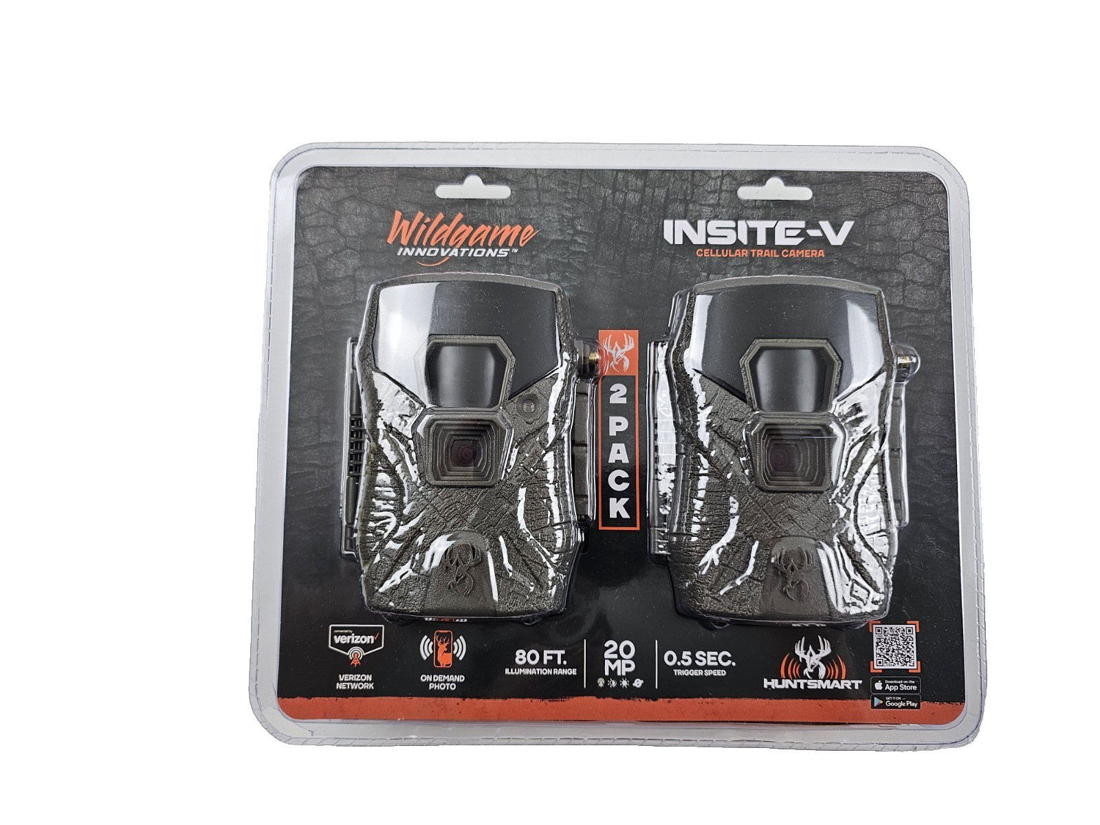 (2-Pack) Wildgame Innovations Insite-V Cellular 20MP Trail Camera WGI-INSV NEW