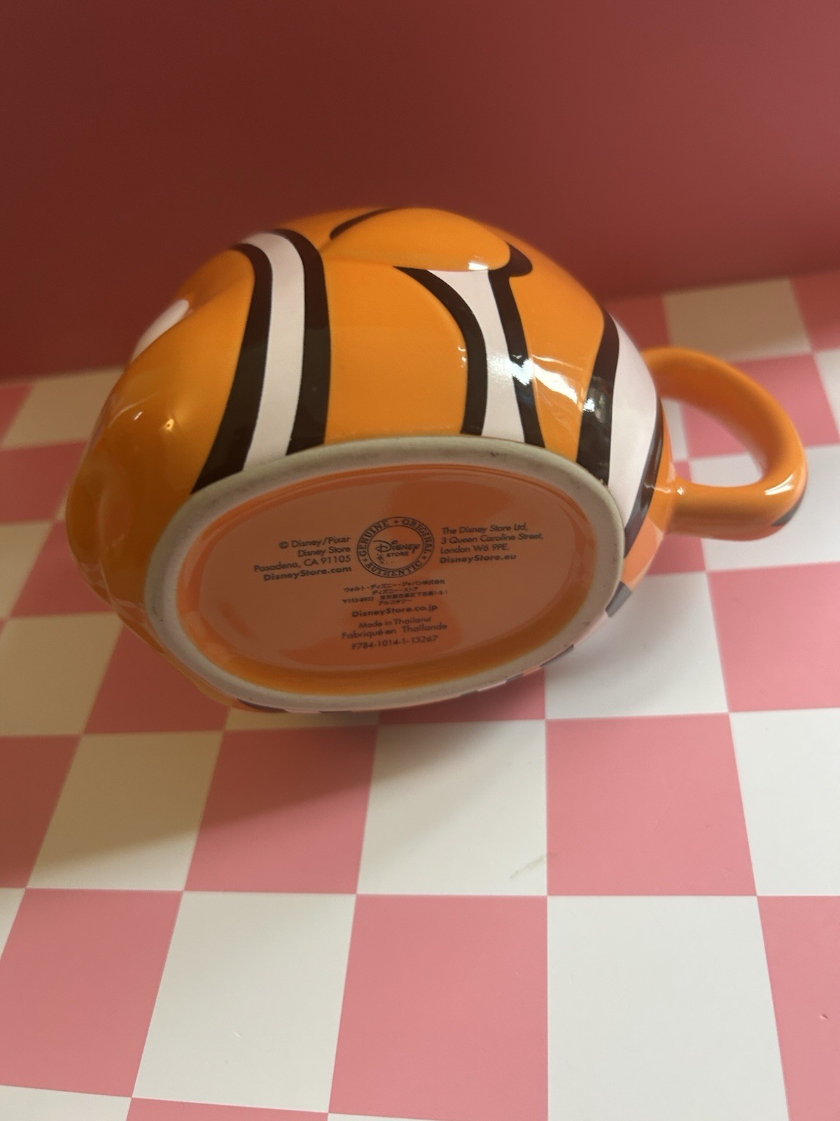 Disney Store Finding Nemo Clownfish Mug Cup 3D Pixar fish