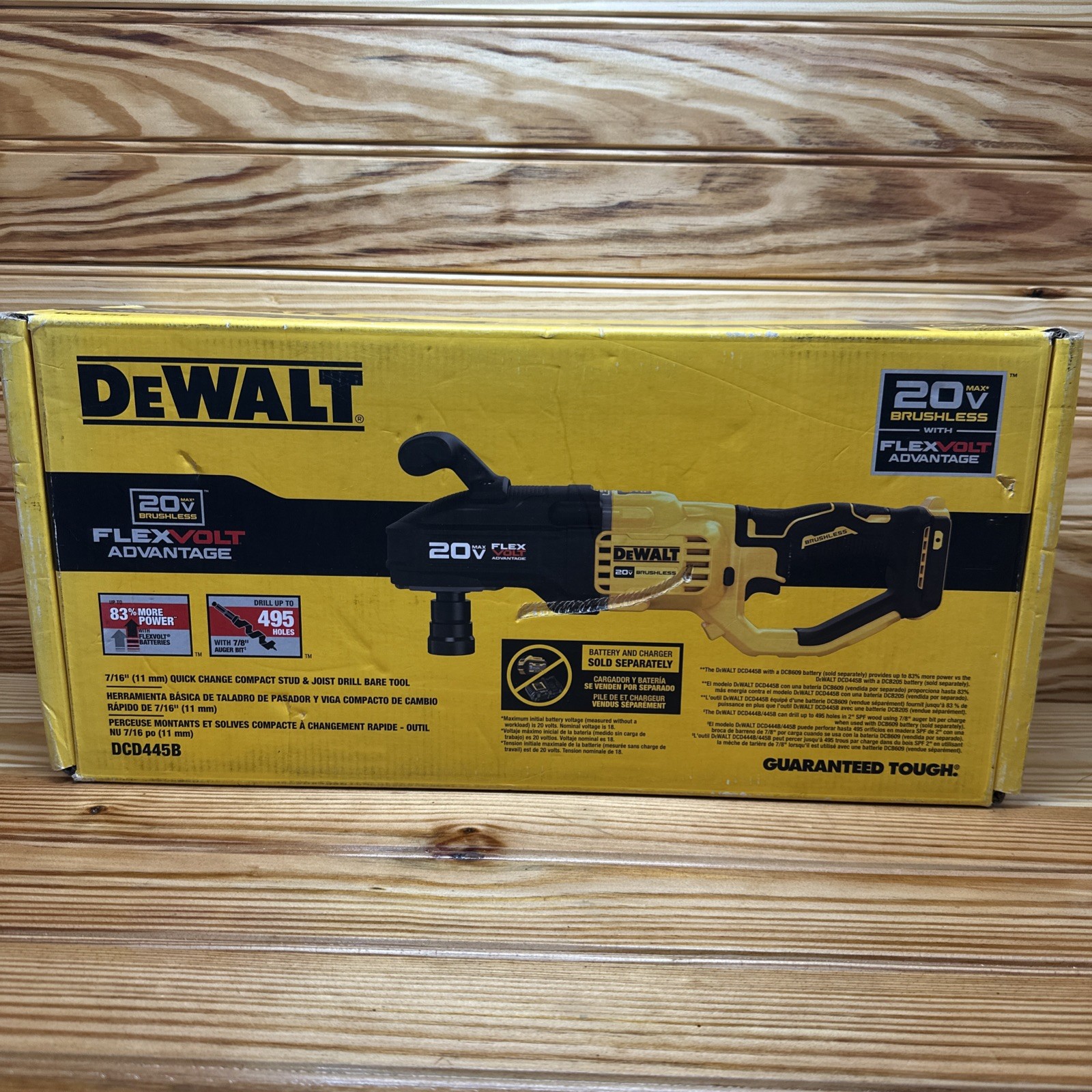 DeWalt DCD445B 20V Cordless 7/16" Quick Change Stud & Joist Drill (Tool Only)