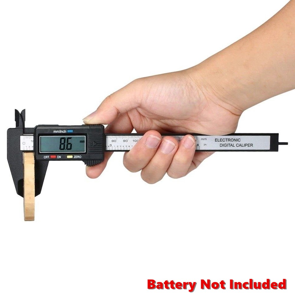 Plastic 150mm Digital Vernier Caliper Micrometer Measure Tool Gauge Ruler