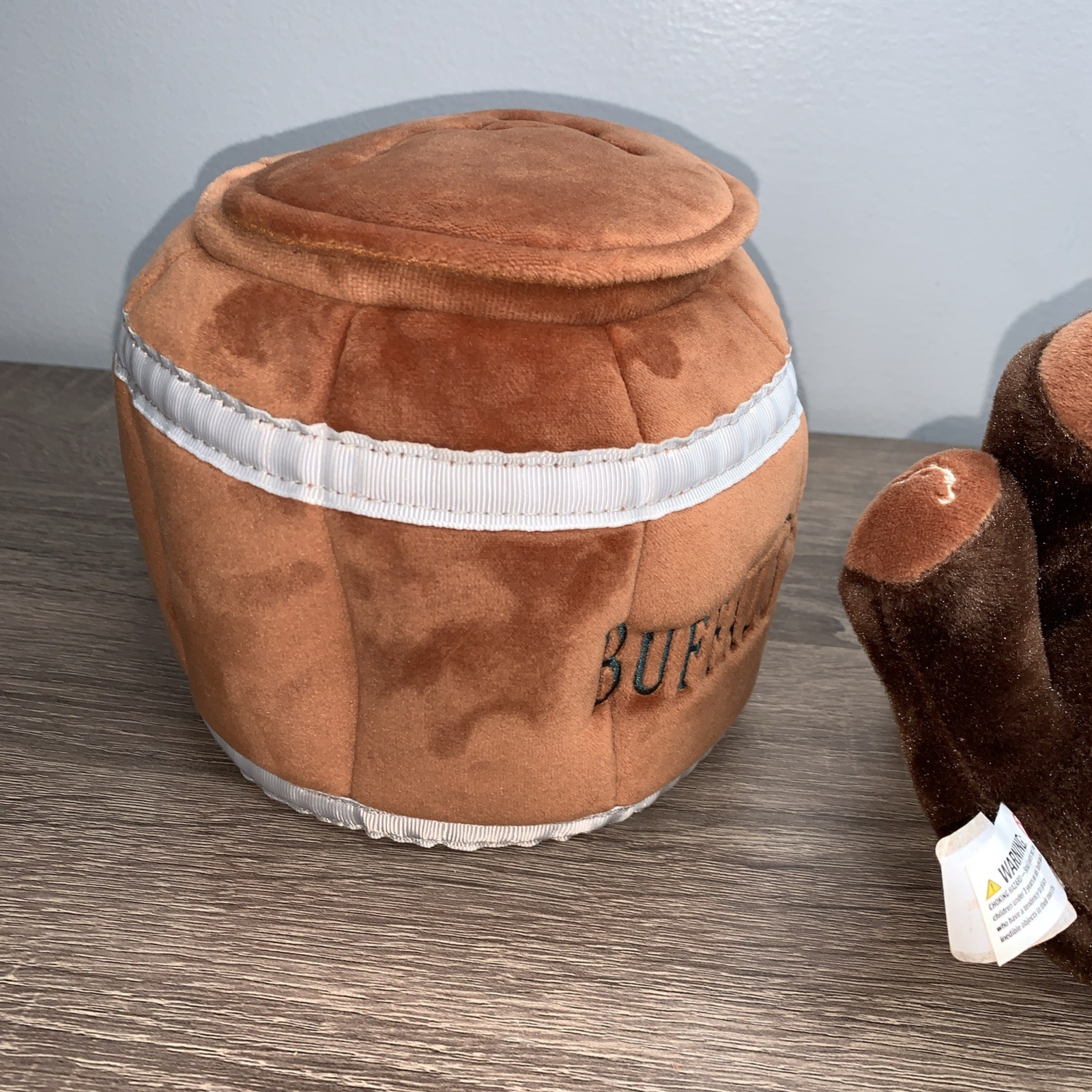 Buffalo Trace Distillery Bison in Whiskey Barrel Plush Rare New