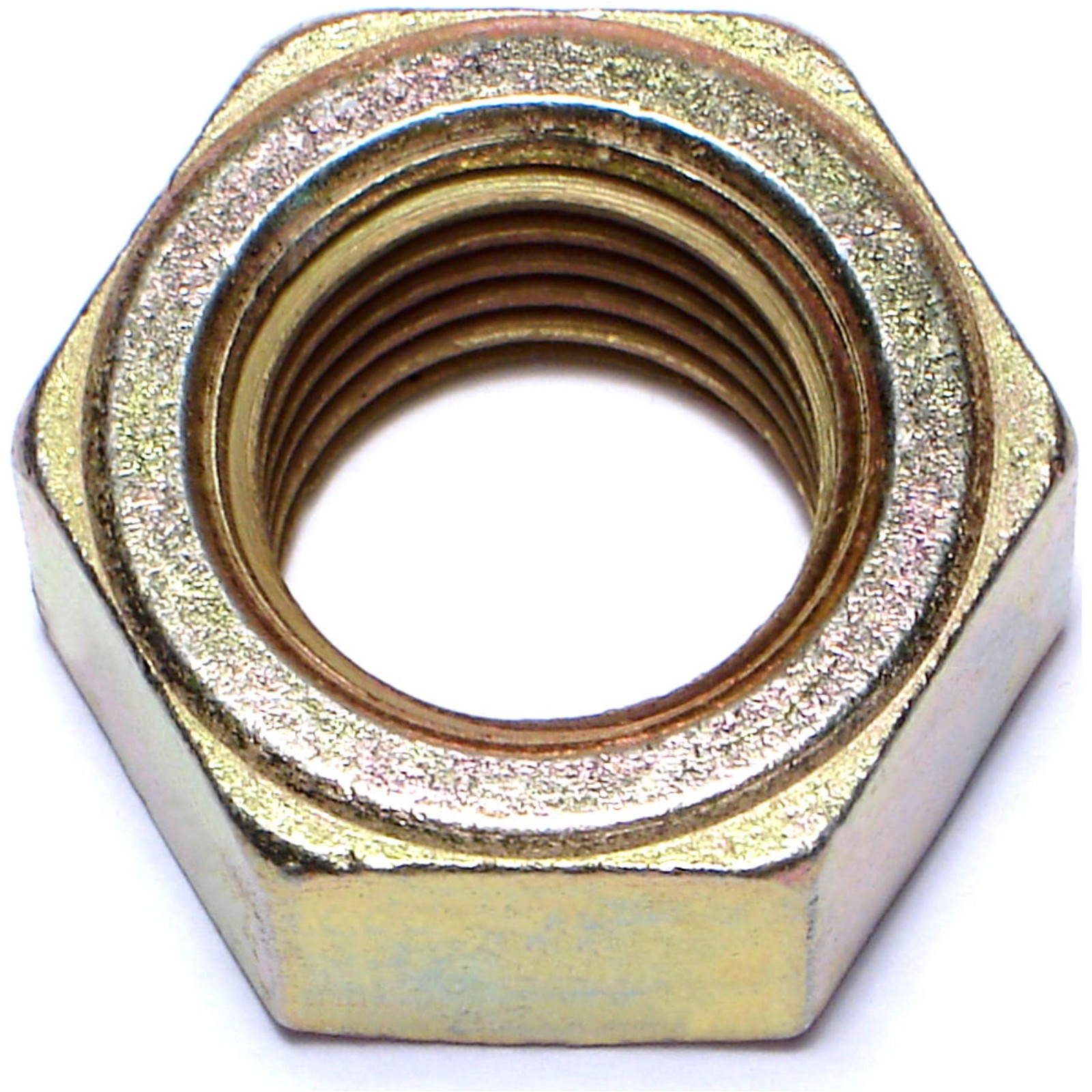 2 PCS Grade 8 Coarse Hex Nuts 1-8 Thread Yellow Zinc Plated Hardware Heavy