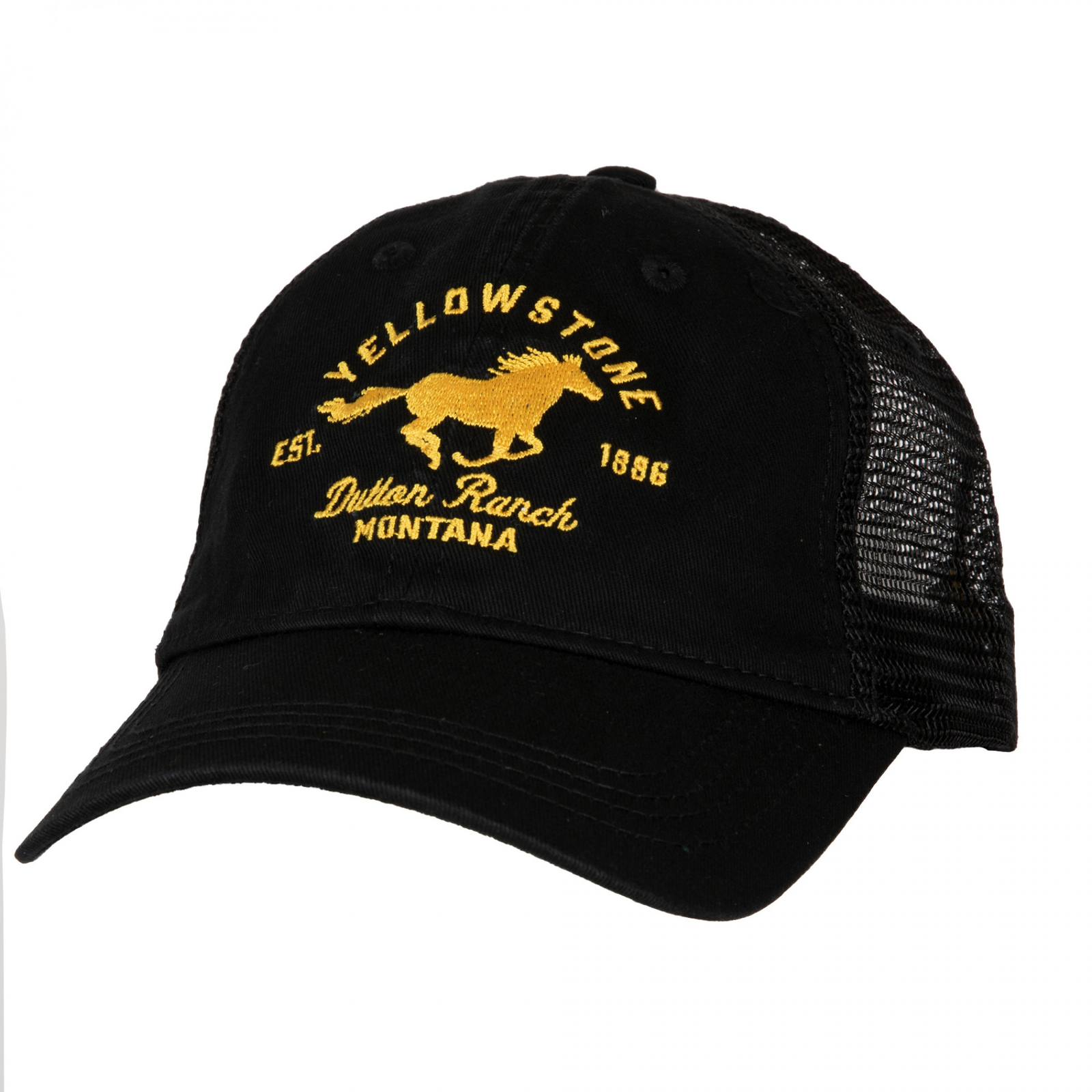 Yellowstone Dutton Ranch Bronco Logo Adjustable Trucker Hat Multi-Color