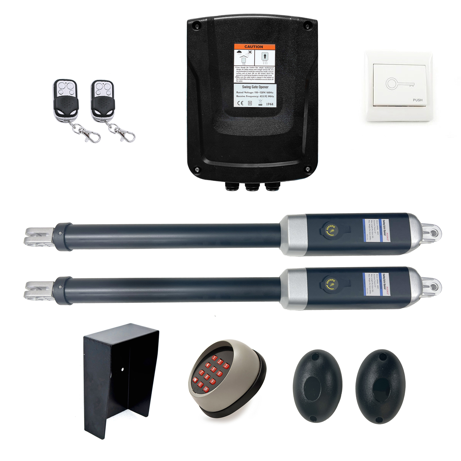 ALEKO Accessories Kit Gate Opener for Dual Swing Gates up to 2200 lb / 40 feet