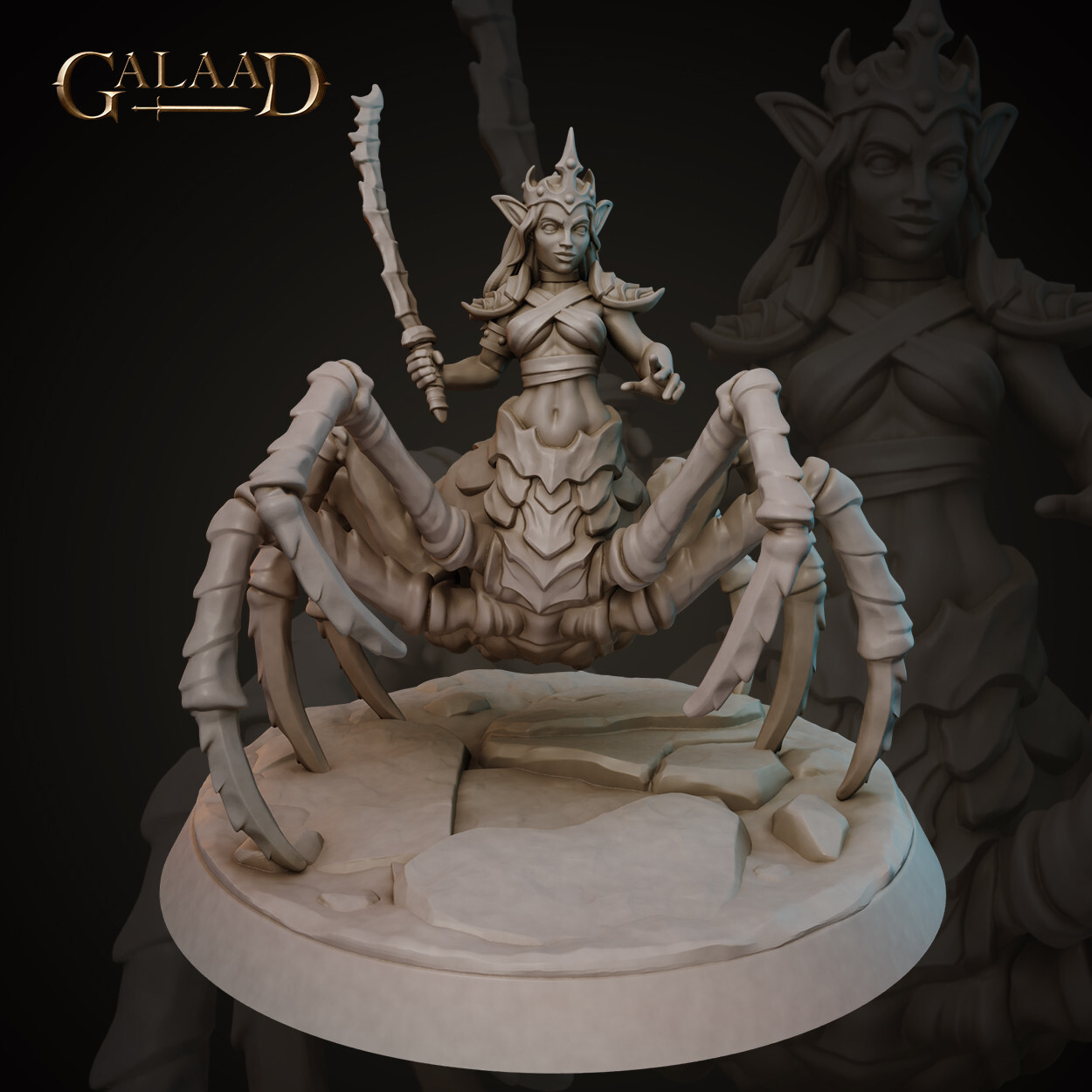 Drider A - Monster  - Galaad Miniatures - Dungeons and Dragons