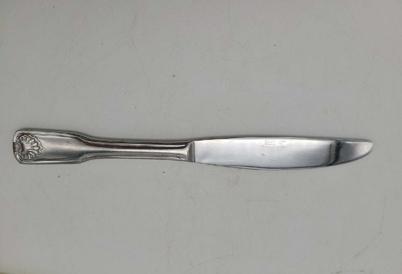 Cambridge CBSSHE Shell Pattern Stainless Steel Flatware  Dinner Knife