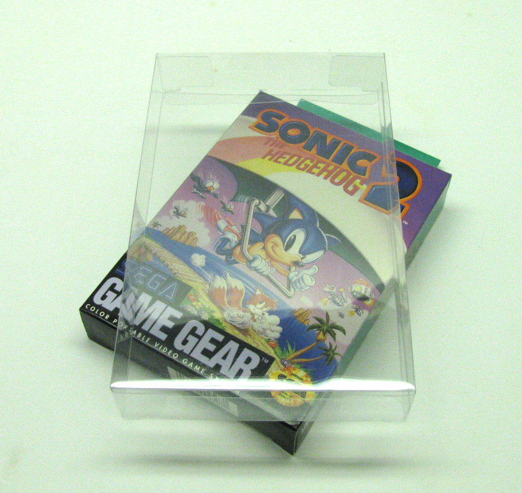 5x SEGA GAME GEAR BOX CIB - CLEAR PLASTIC PROTECTIVE BOX PROTECTOR SLEEVE CASE