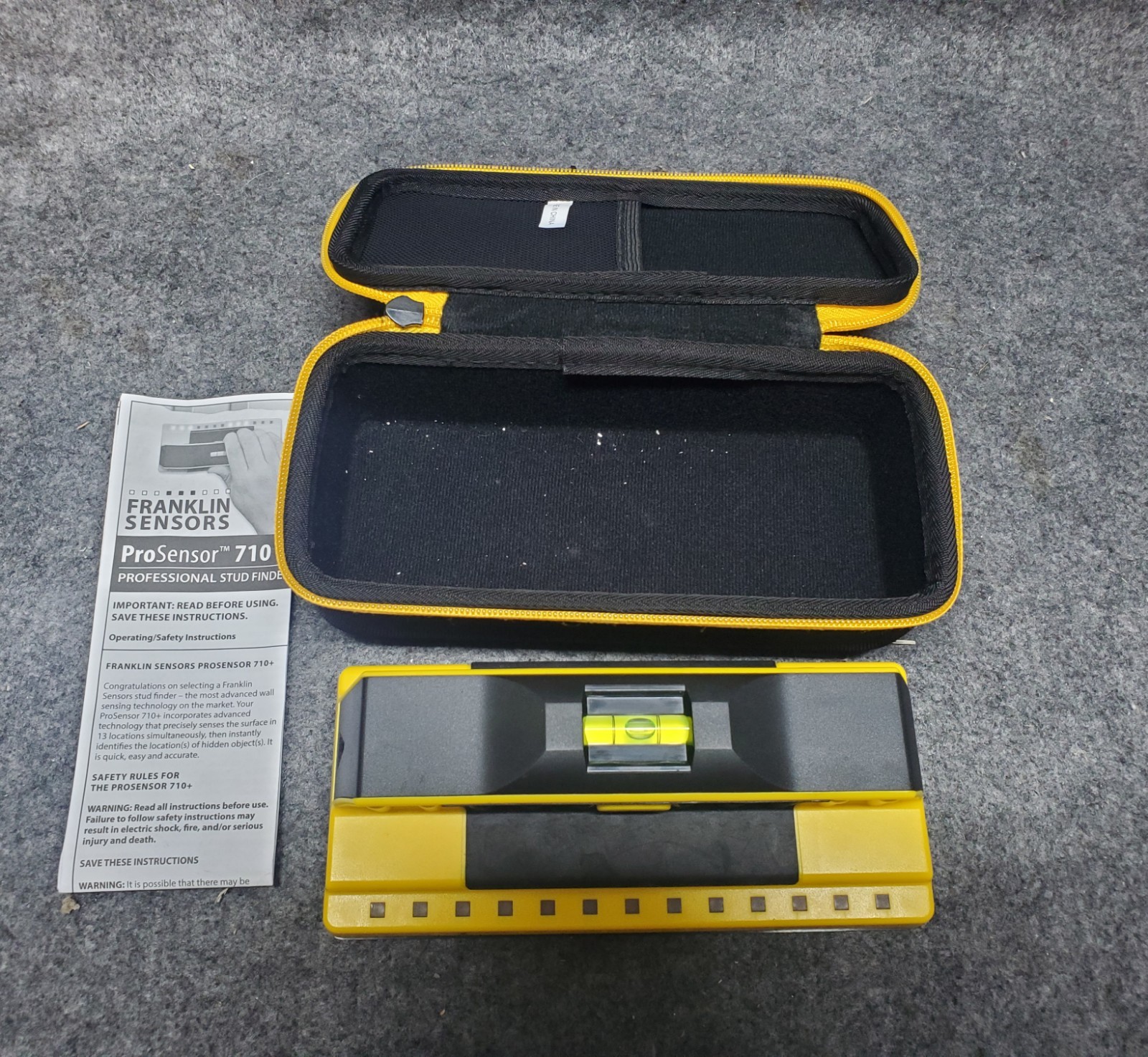Franklin Sensors ProSensor 710+ Stud Finder with 13-Sensors, Wood & Metal + CASE