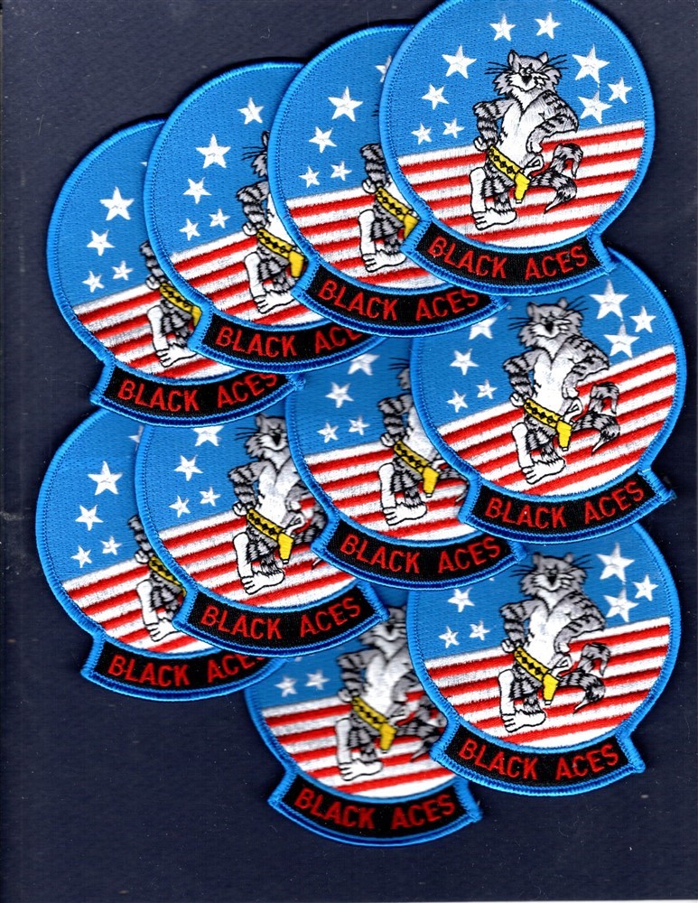 Dealer Lot VF-41 BLACK ACES Grumman F-14 TOMCAT US NAVY Squadron Patch Set of 10