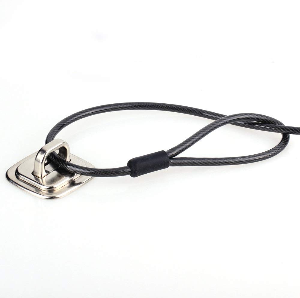 Security Anchor Base Plate Keyed Combination Cable Locks Desk Mount Accessory