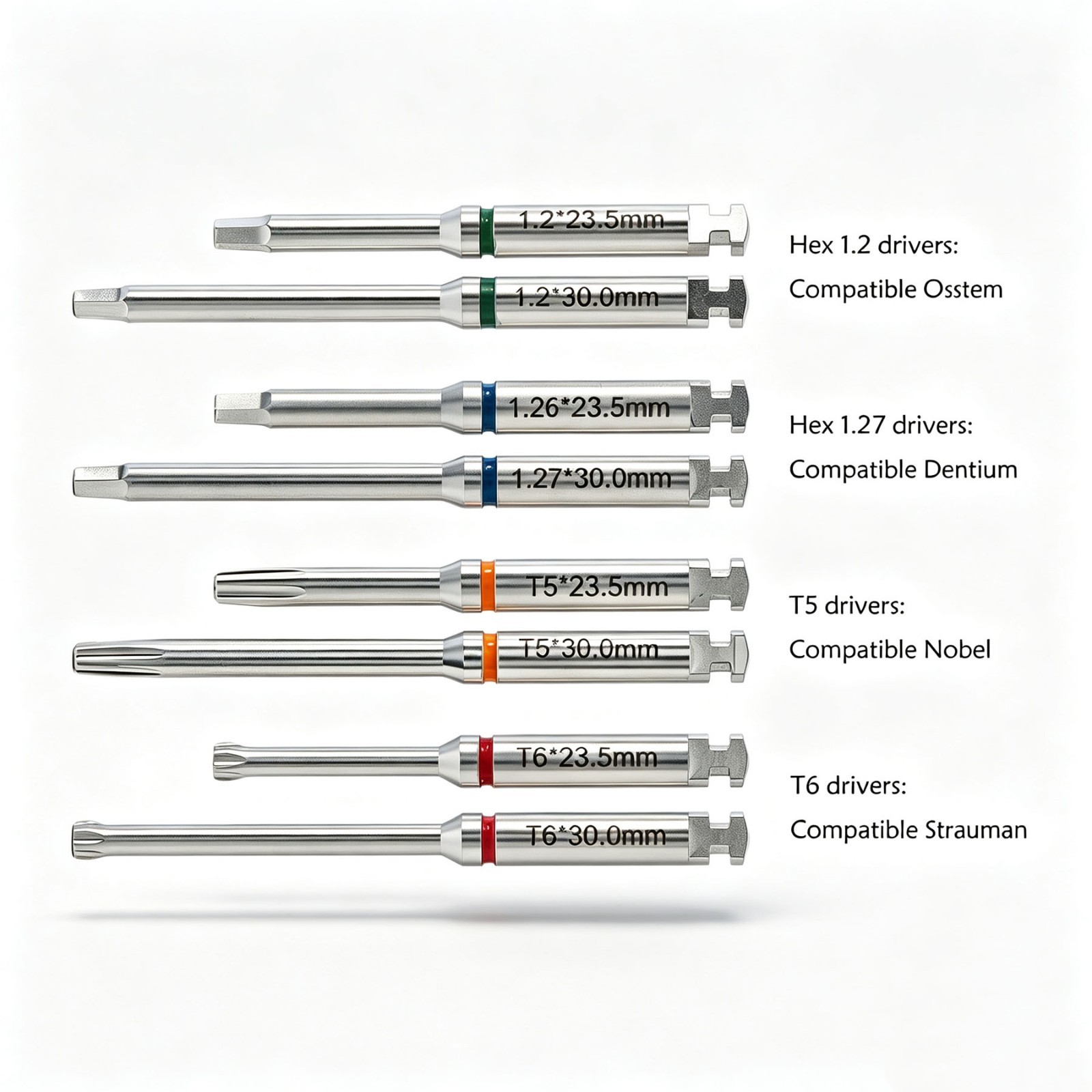 Implant Screwdriver Hex Driver Latch for Osstem Zimmer Hiossen ICX 3i Straumann