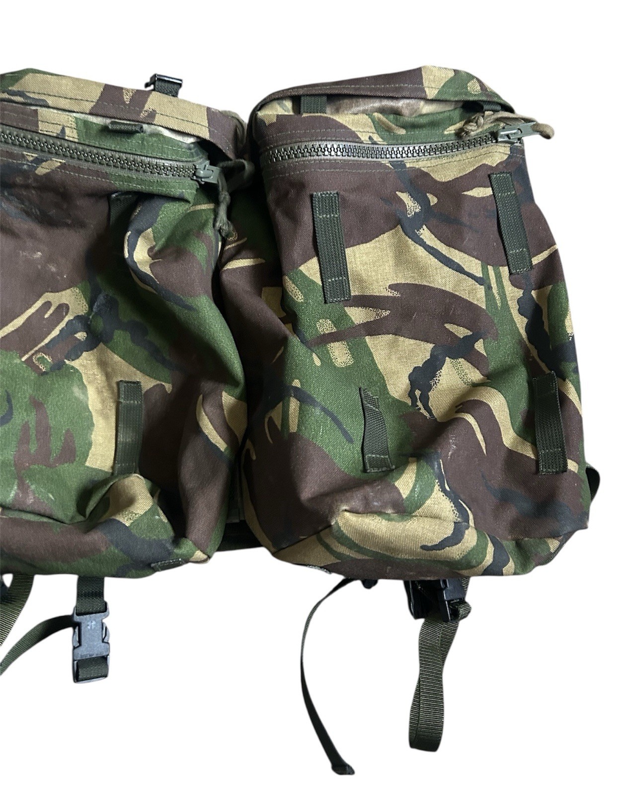 BRITISH ARMY ISSUE DPM BACKPACK SIDE POCKET POUCHES X2 WITH YOKE DAYPACK