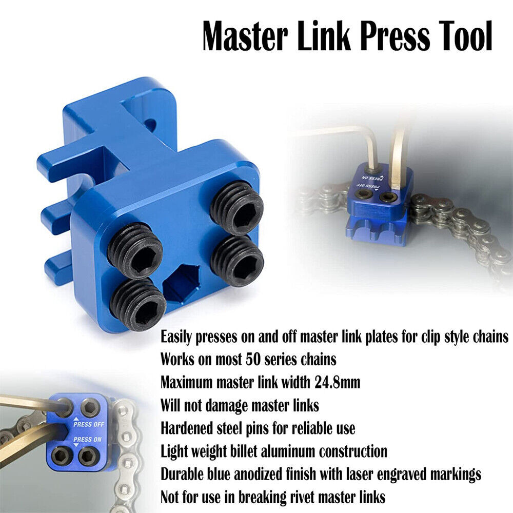 Master Link Press Tool 08-0675 for 520 525 530 Sideplate Motorcycle ATV