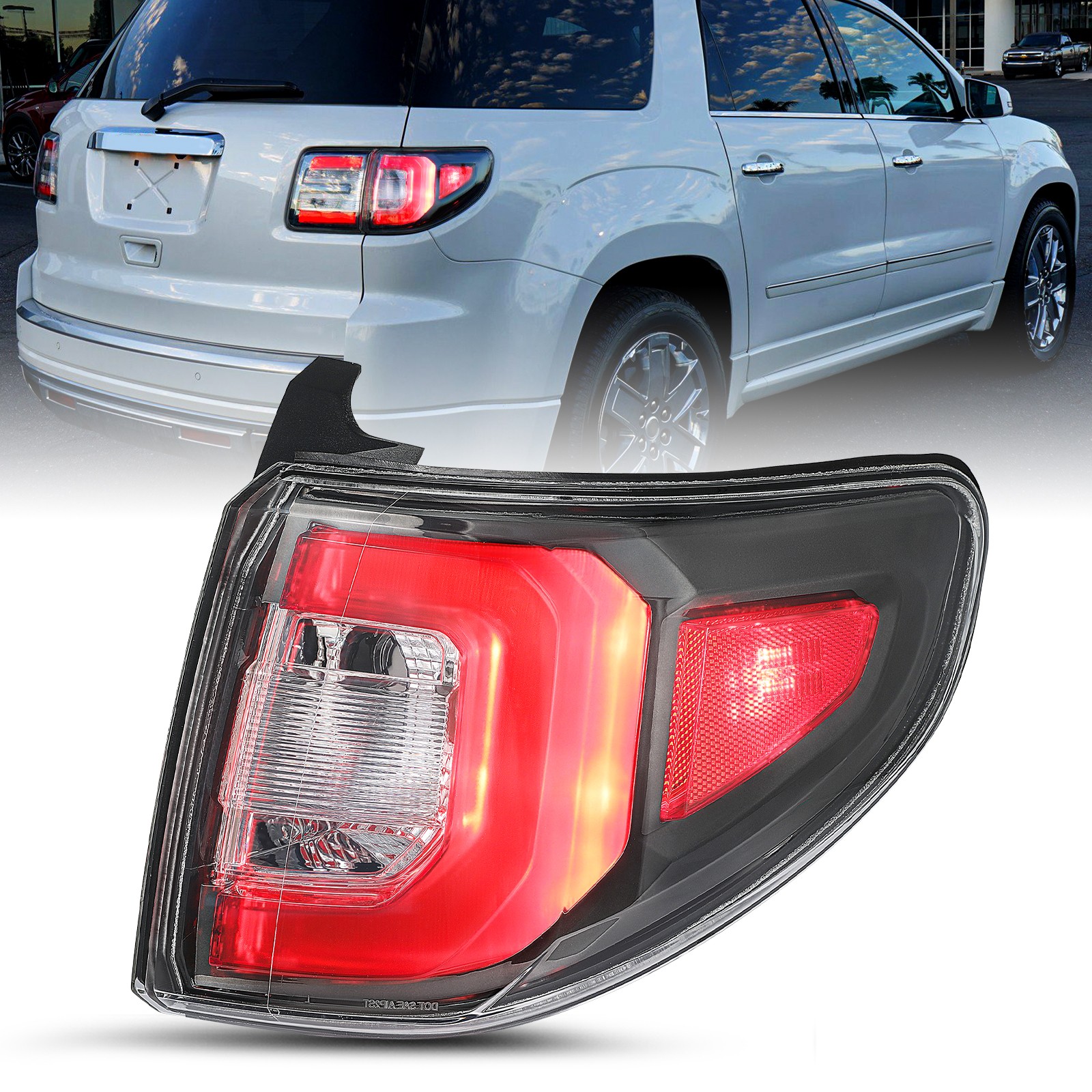 Taillamp Right Side For 2013-2016 GMC Acadia 2017 Acadia Limited LED Tail Light