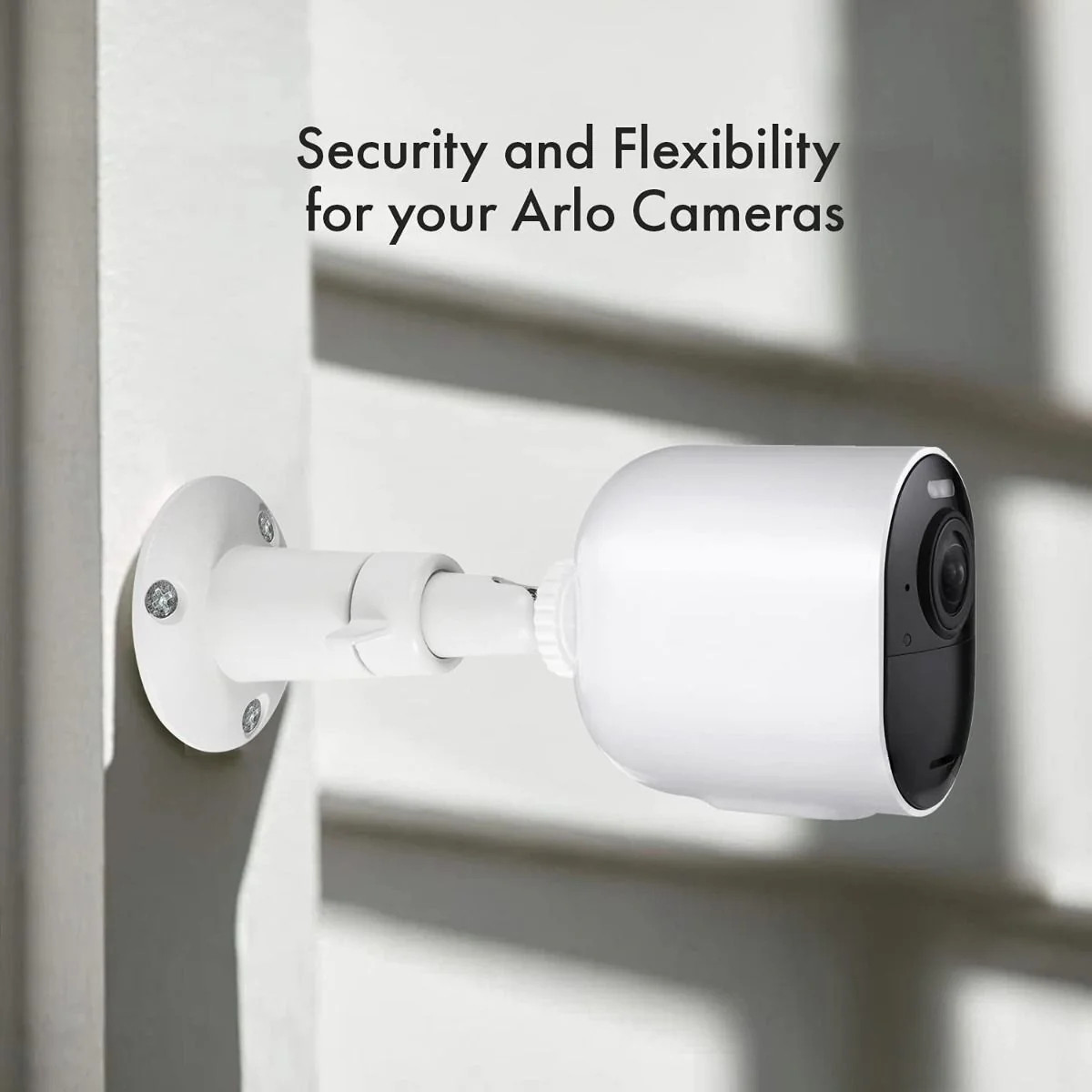 Security Camera Wall Mount Adjustable, Adjustable for Home Office (White)